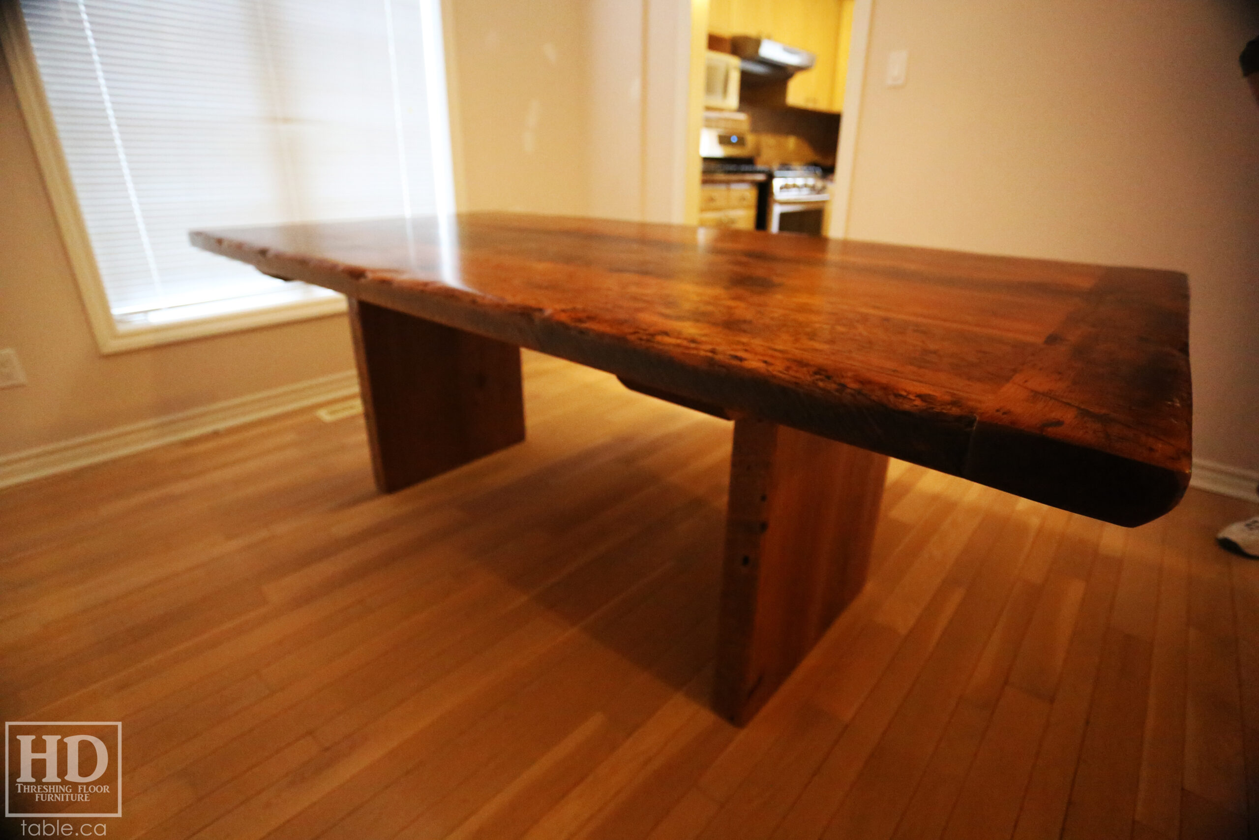Modern Reclaimed Wood Table by HD Threshing Floor Furniture / www.table.ca