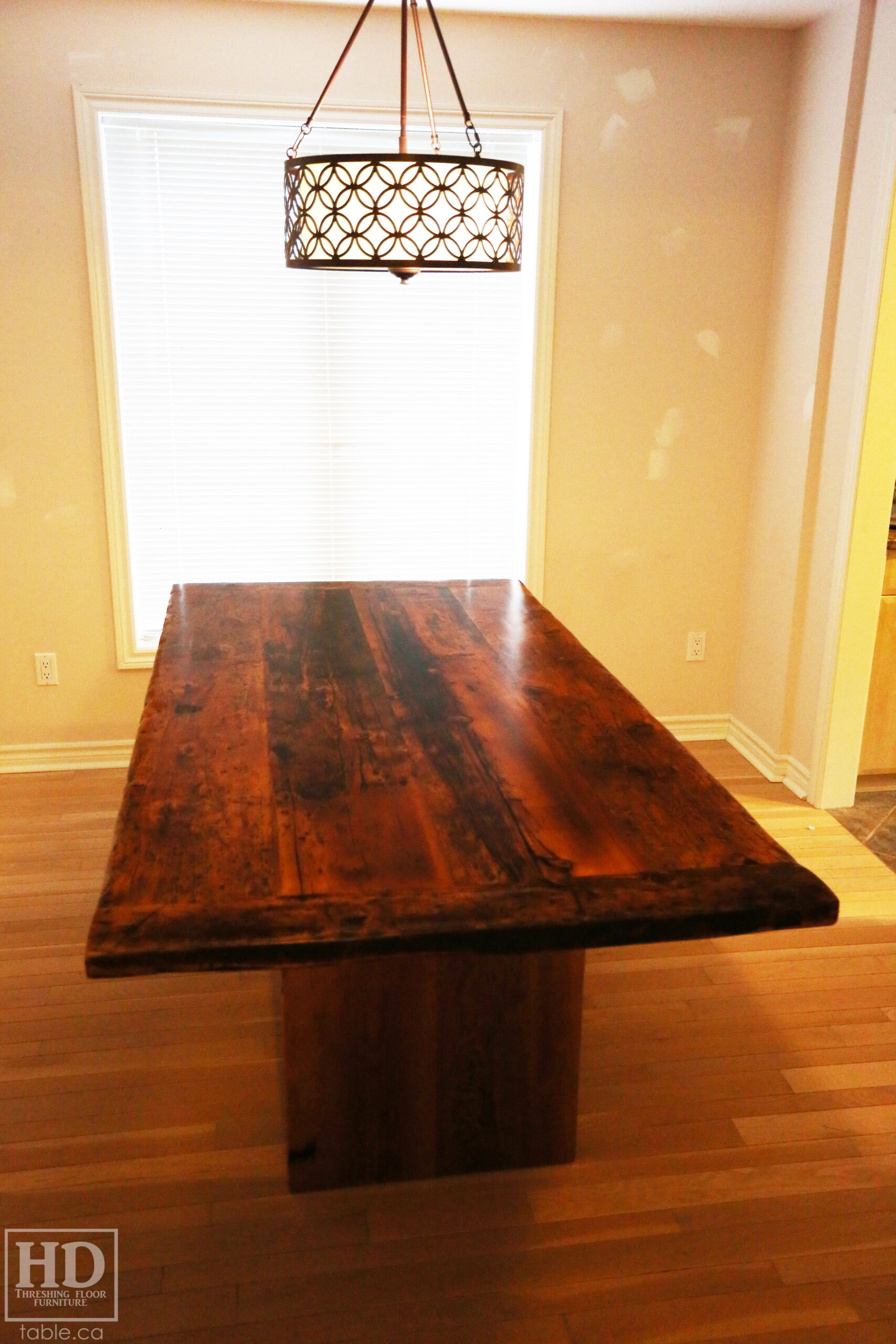 Modern Reclaimed Wood Table by HD Threshing Floor Furniture / www.table.ca