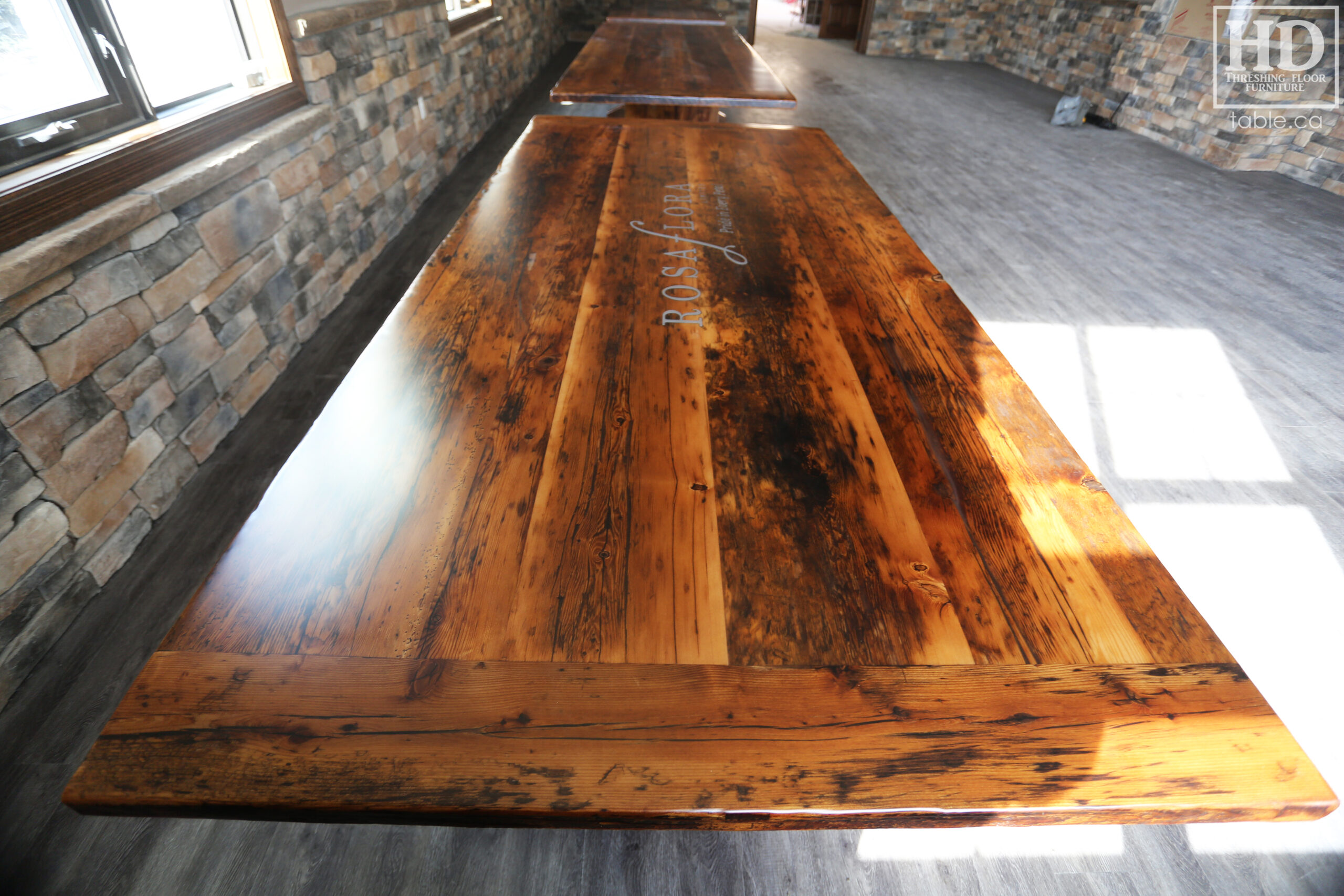 Reclaimed Wood Table by HD Threshing Floor Furniture / www.table.ca