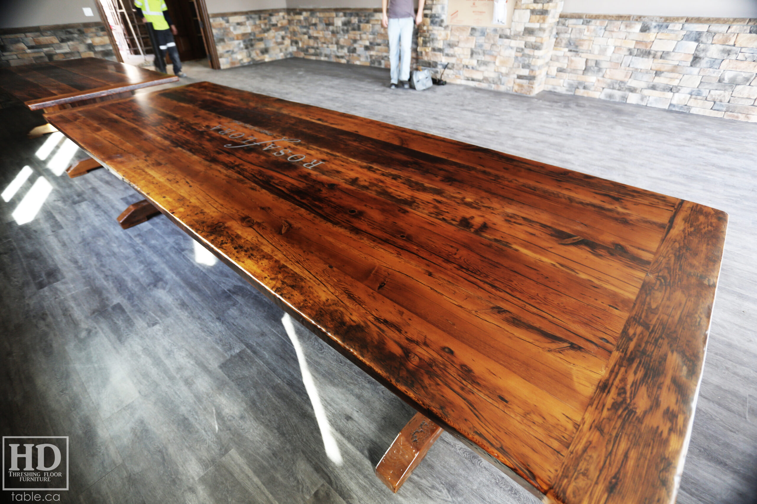 Reclaimed Wood Table by HD Threshing Floor Furniture / www.table.ca