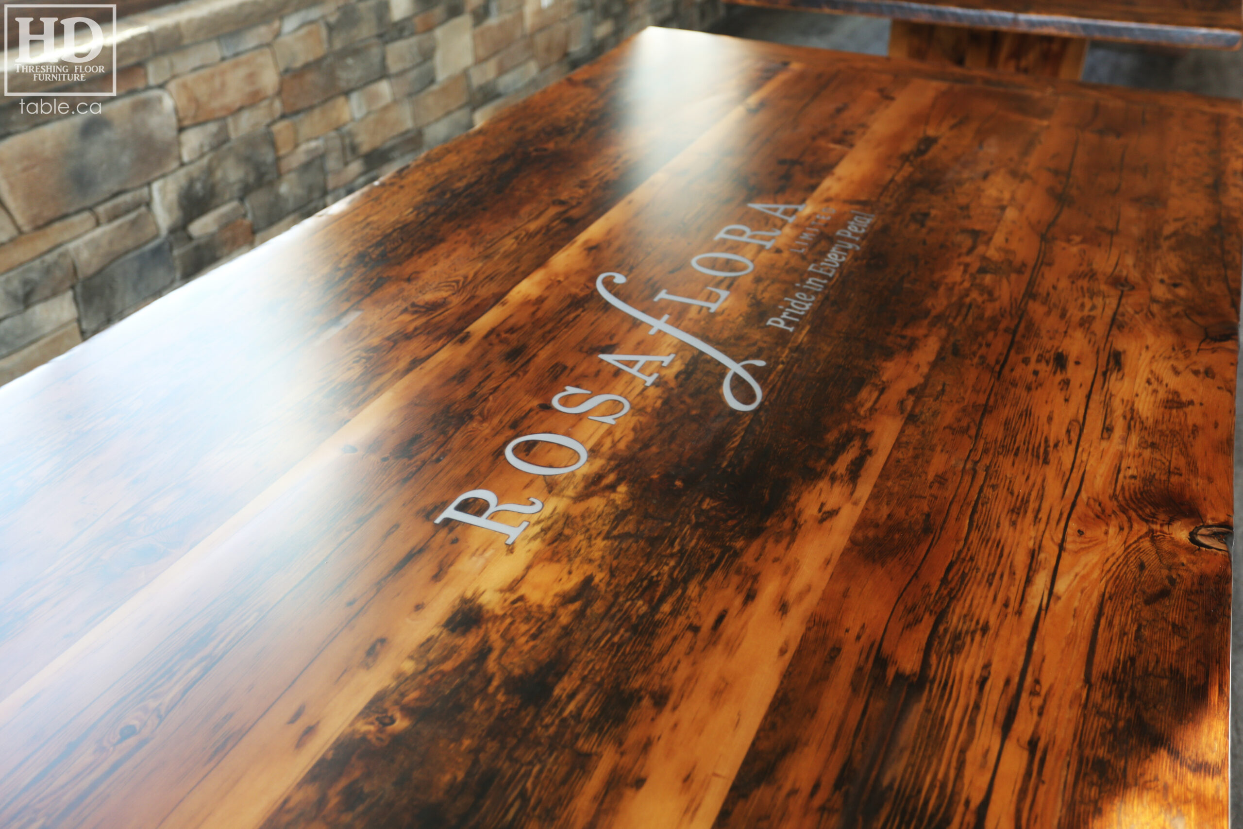 Reclaimed Wood Table by HD Threshing Floor Furniture / www.table.ca