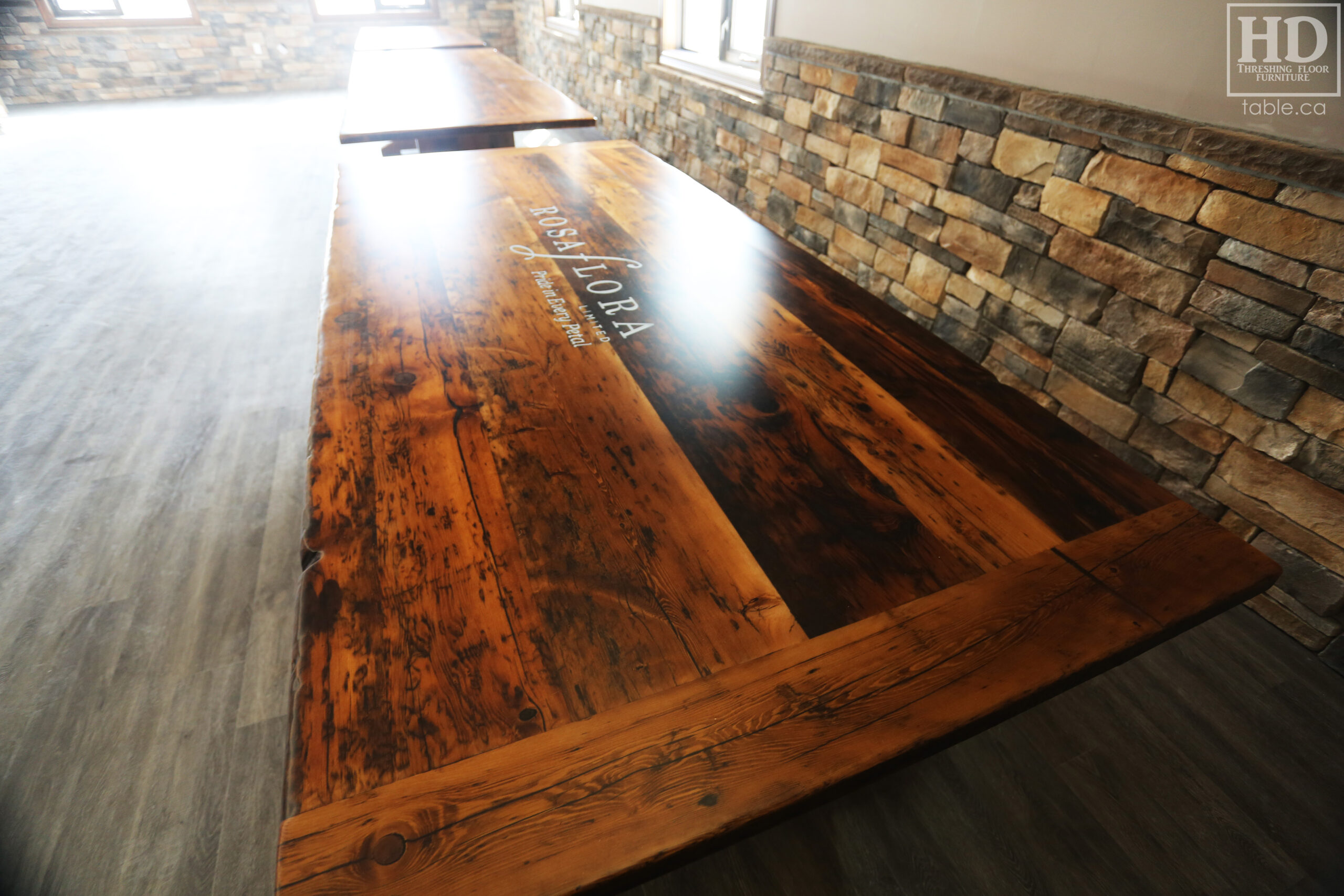 Reclaimed Wood Table by HD Threshing Floor Furniture / www.table.ca