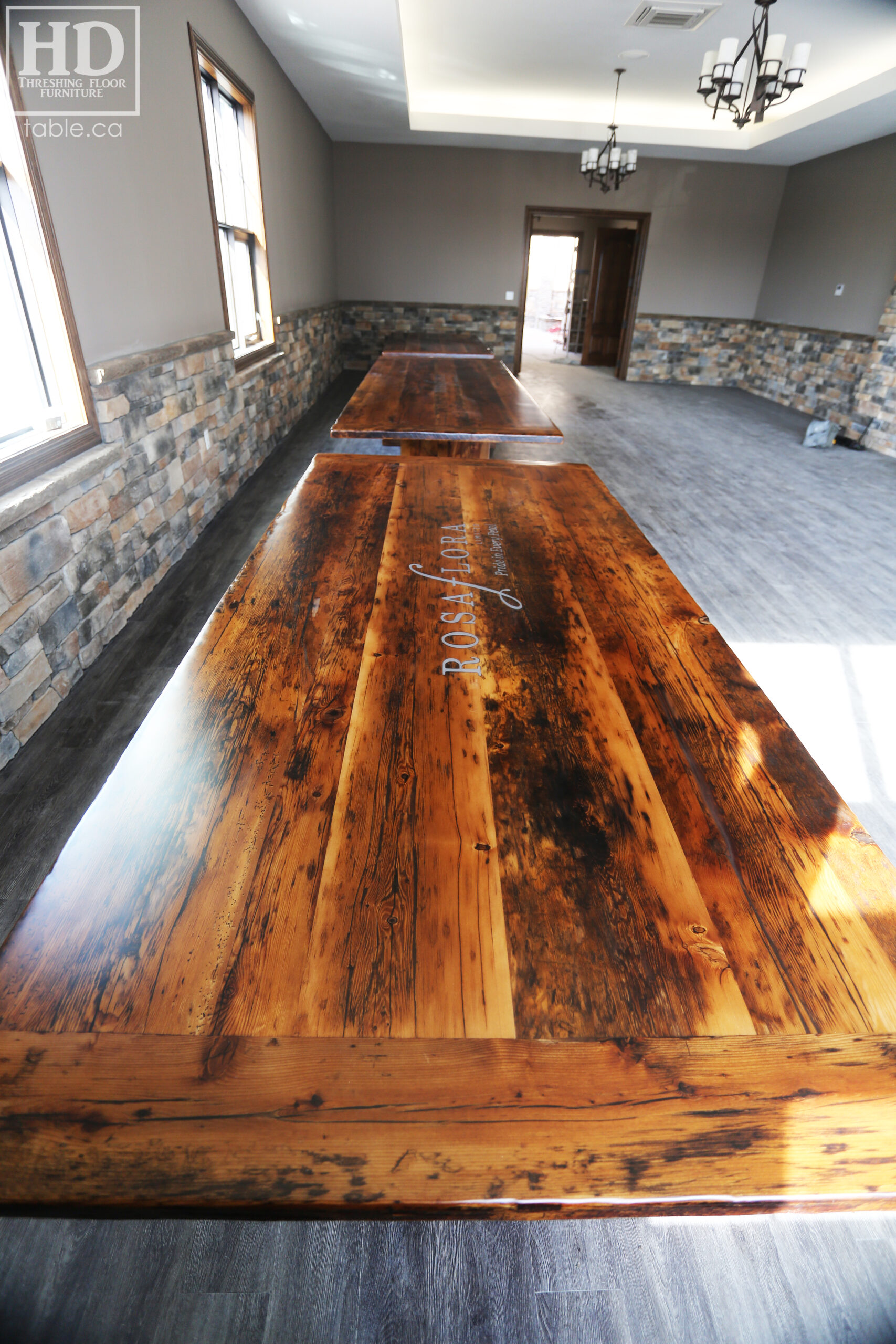 Reclaimed Wood Table by HD Threshing Floor Furniture / www.table.ca