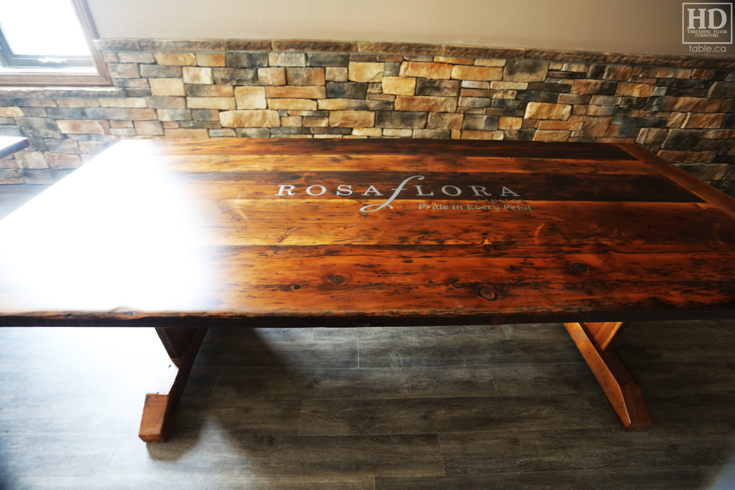 Reclaimed Wood Table by HD Threshing Floor Furniture / www.table.ca