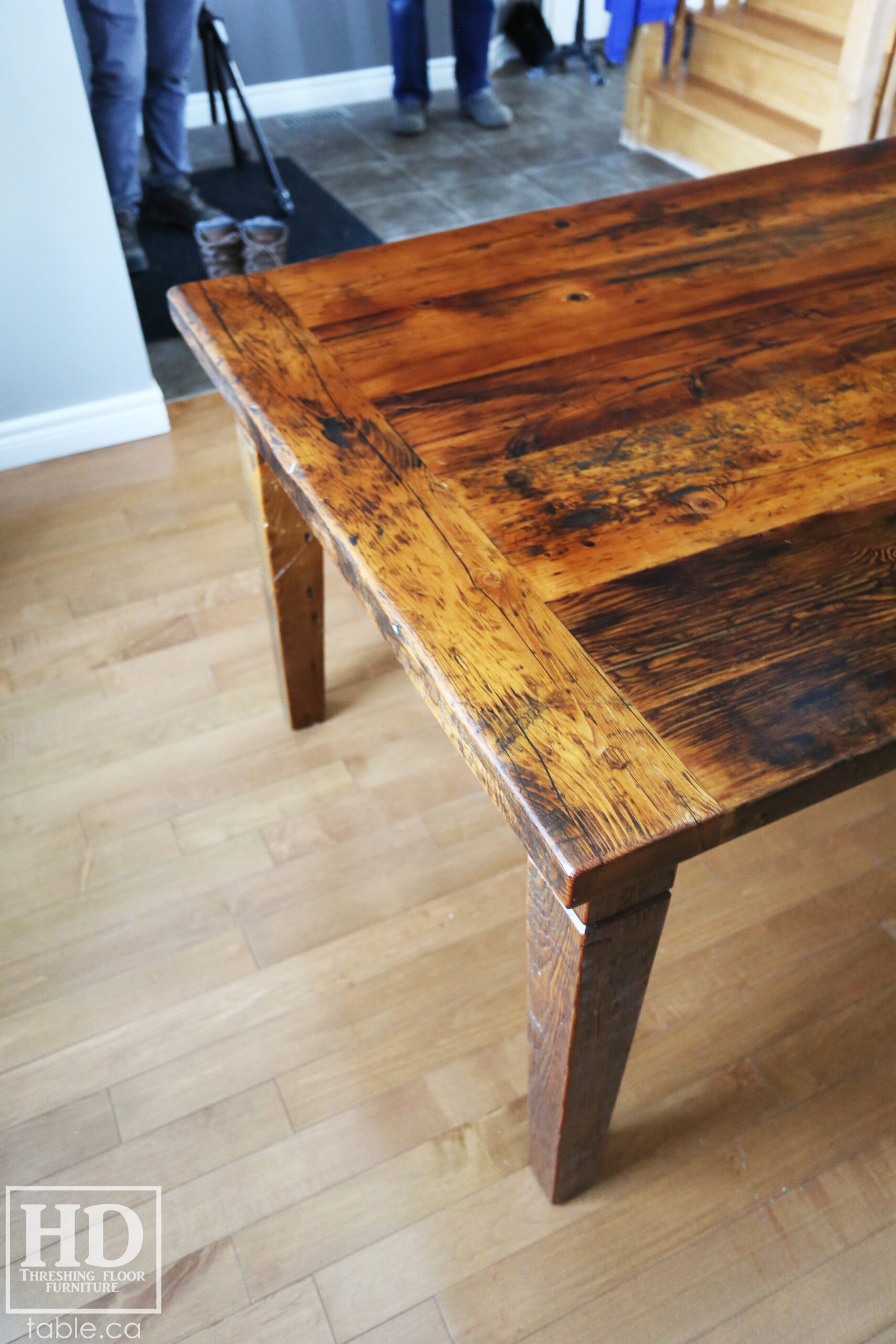 Reclaimed Wood Harvest Table by HD Threshing Floor Furniture / www.table.ca