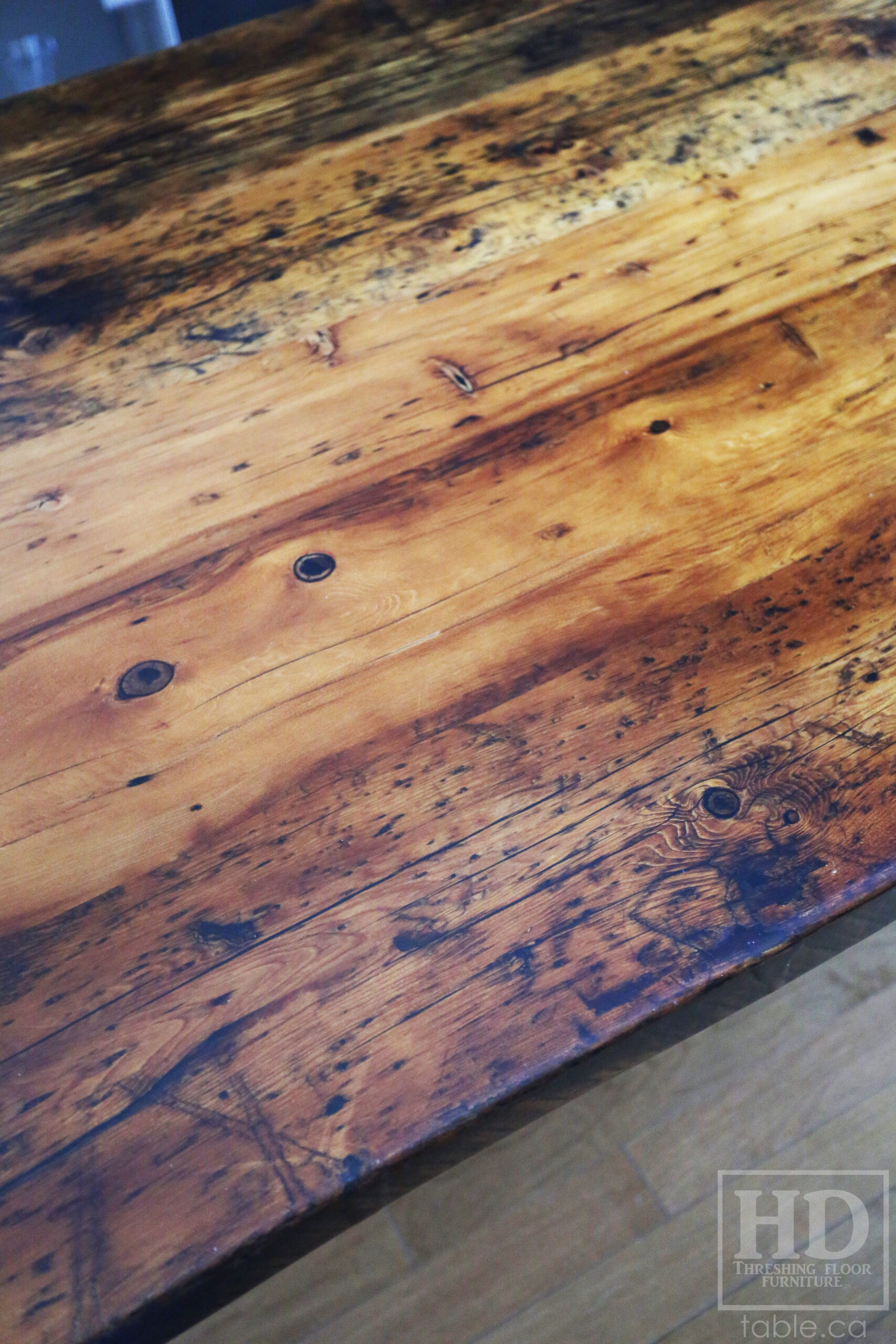 Reclaimed Wood Harvest Table by HD Threshing Floor Furniture / www.table.ca