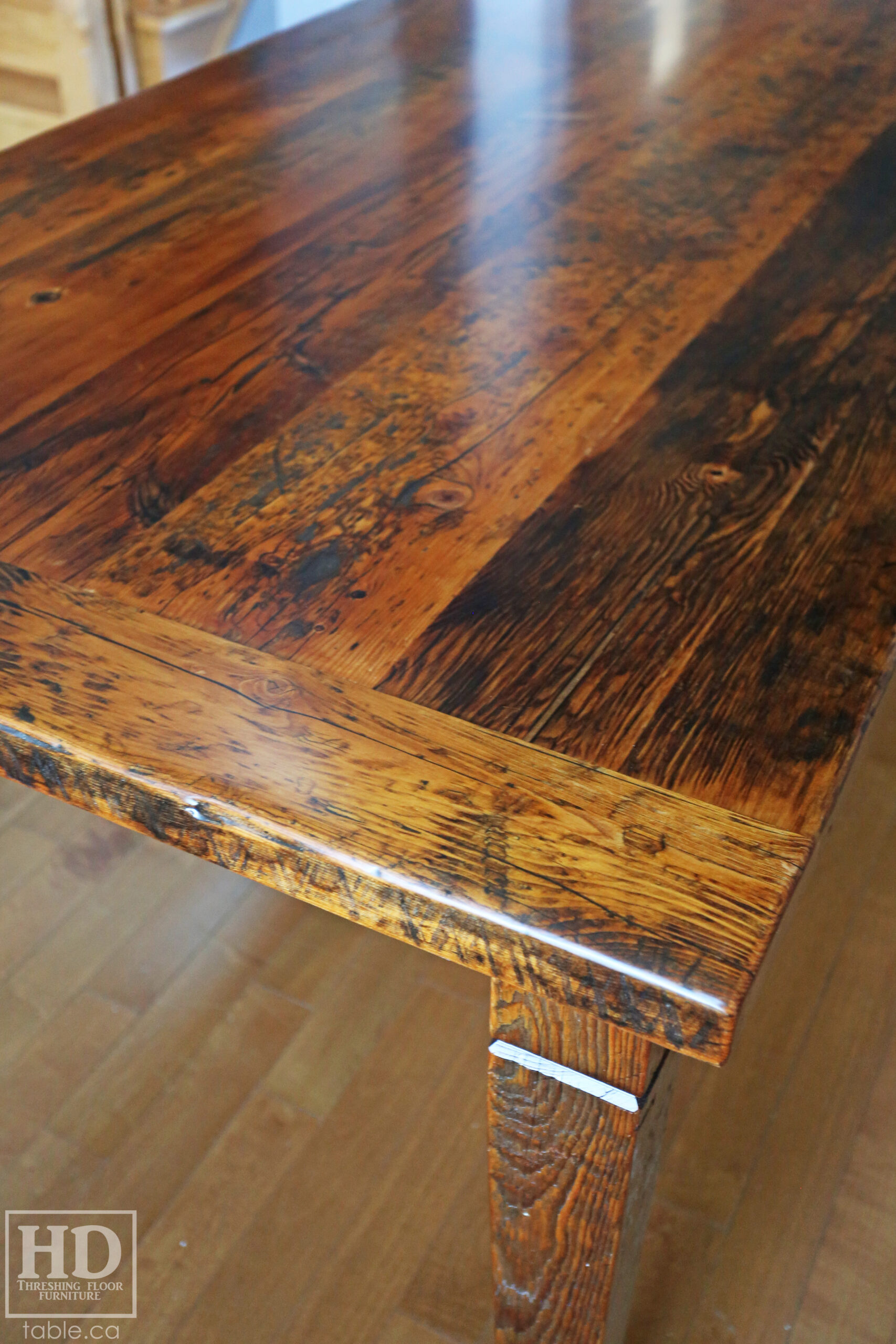 Reclaimed Wood Harvest Table by HD Threshing Floor Furniture / www.table.ca