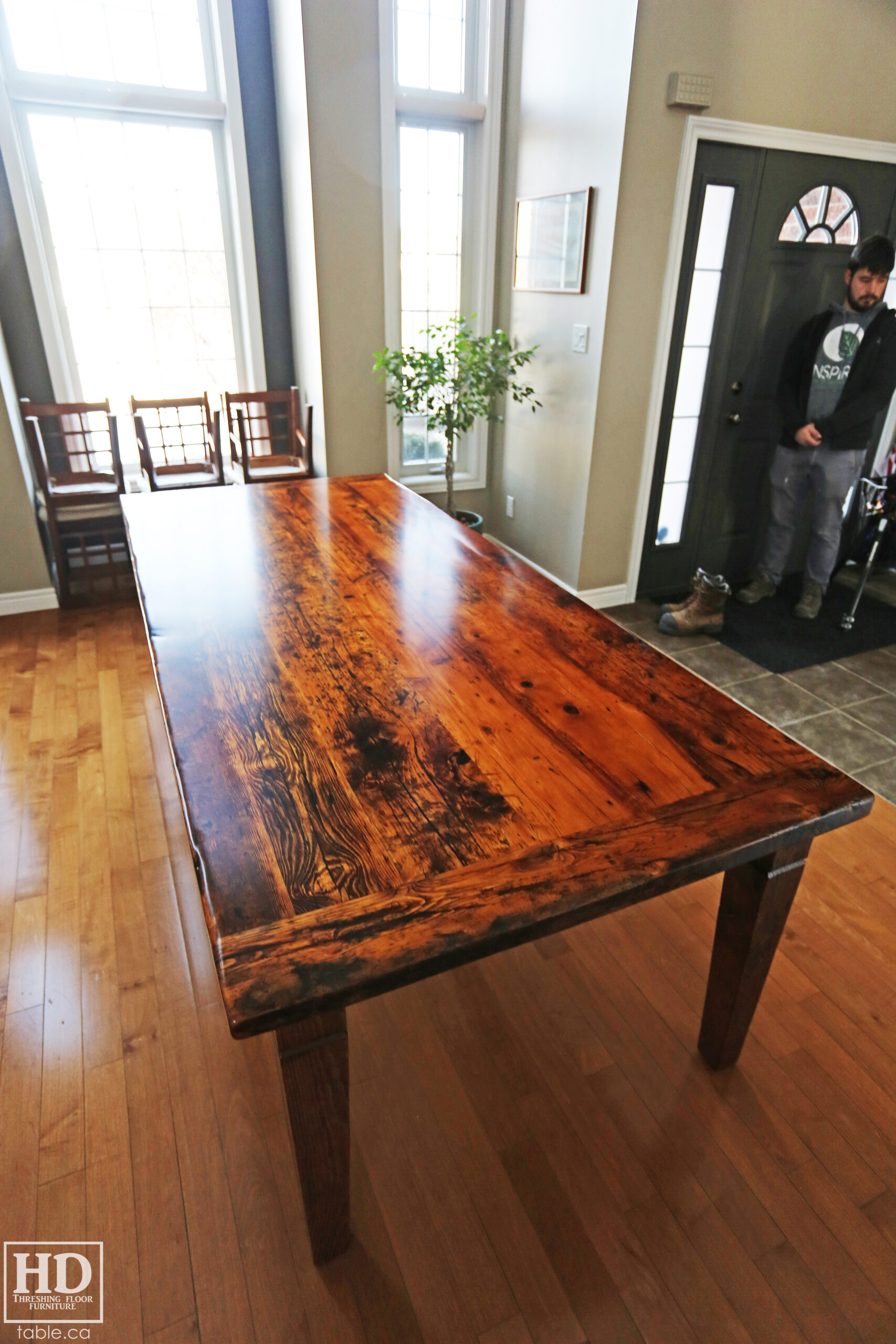 Reclaimed Wood Harvest Table by HD Threshing Floor Furniture / www.table.ca