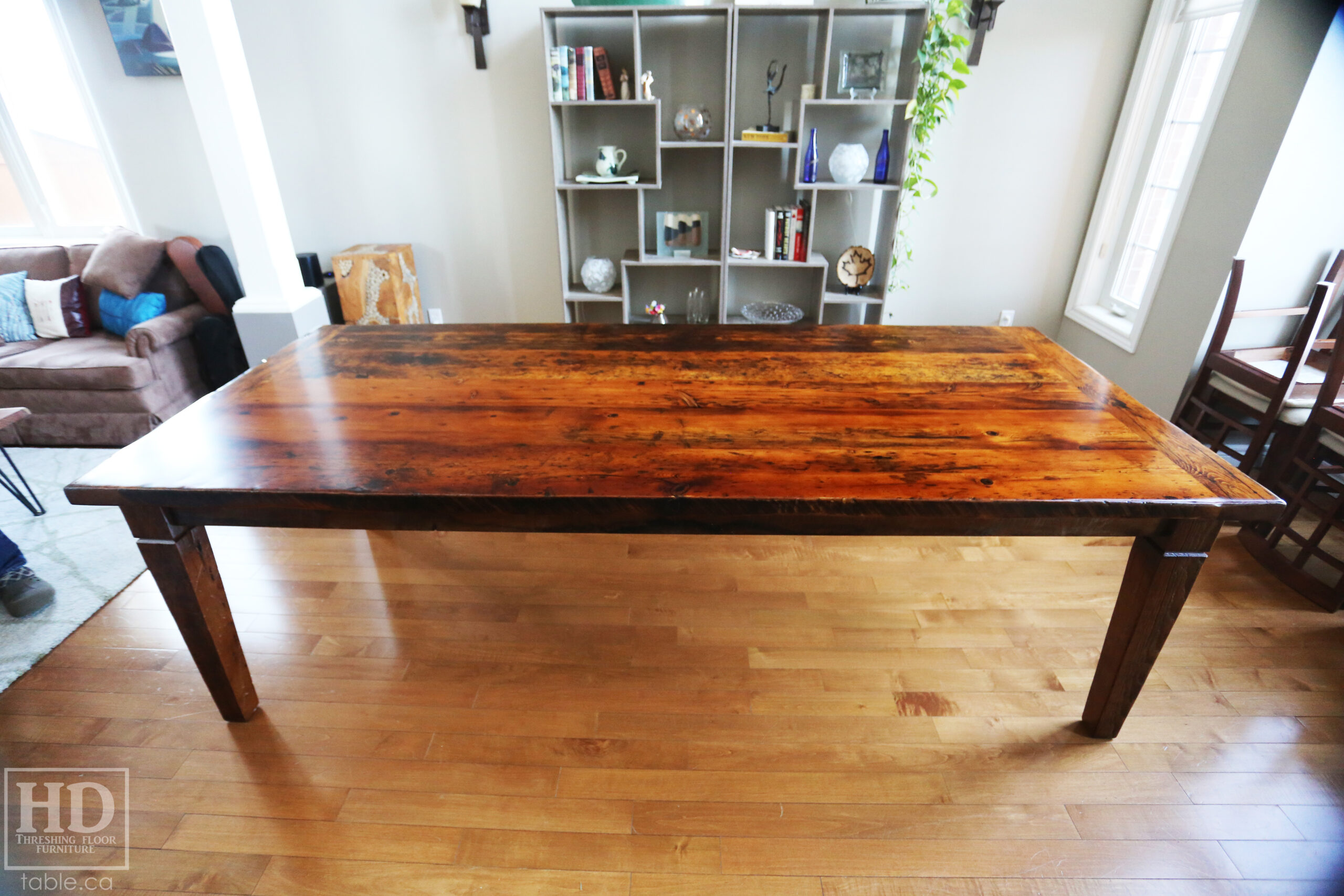 Reclaimed Wood Harvest Table by HD Threshing Floor Furniture / www.table.ca