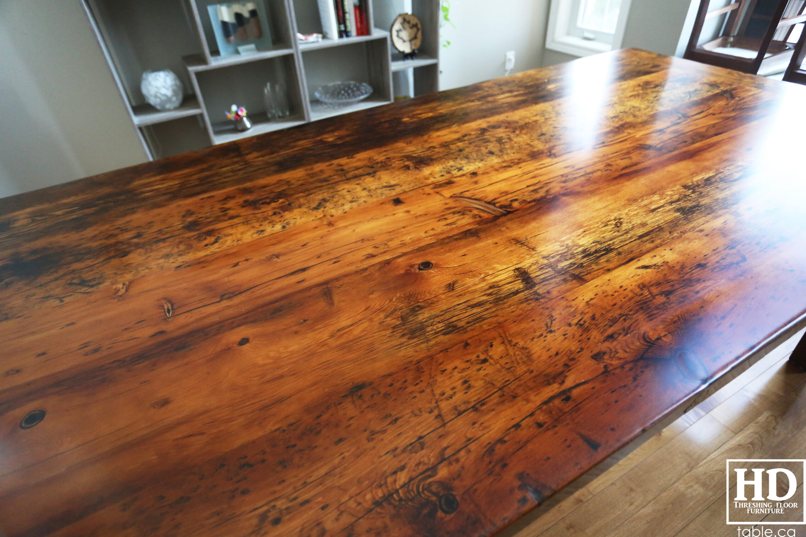 Reclaimed Wood Harvest Table by HD Threshing Floor Furniture / www.table.ca