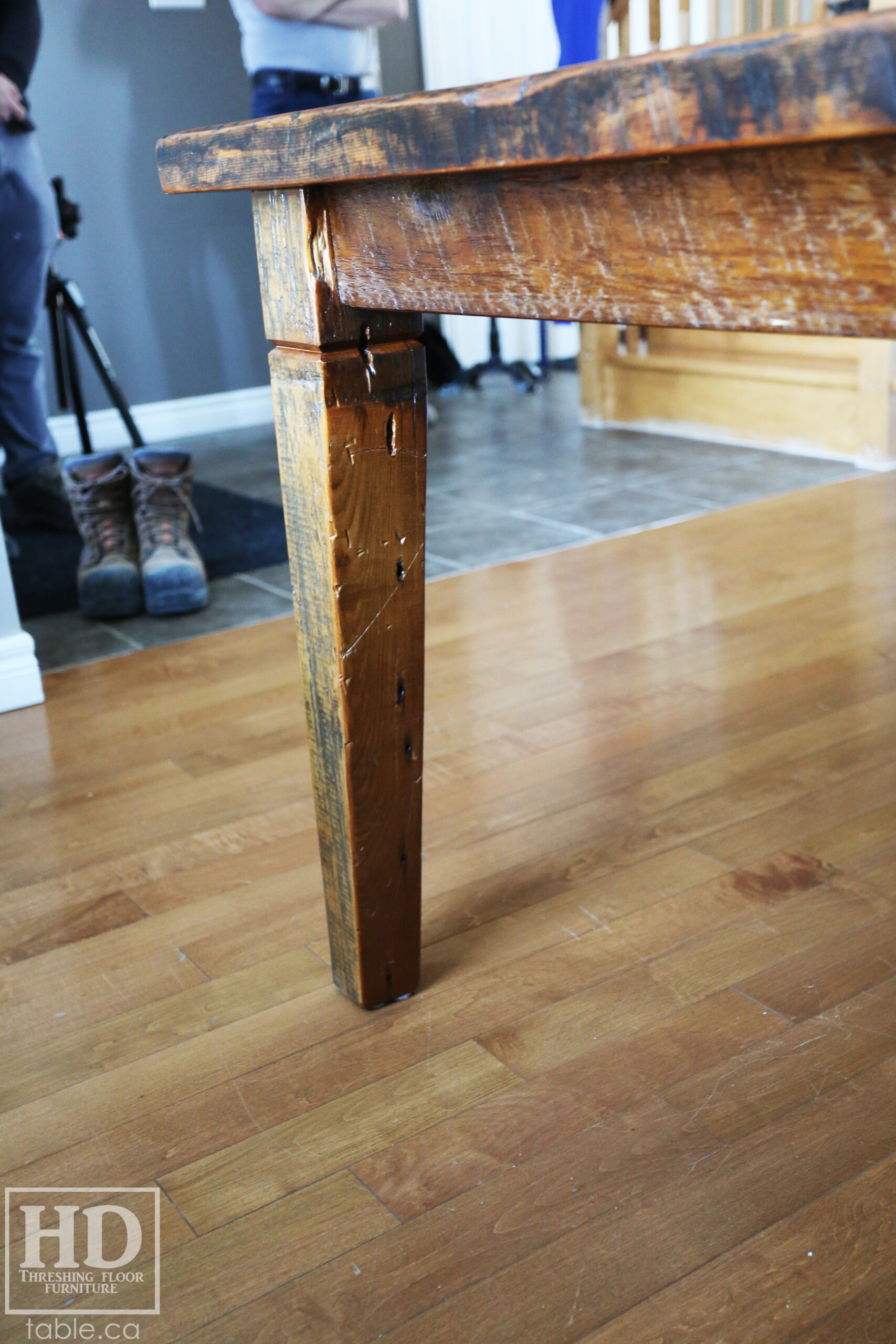 Reclaimed Wood Harvest Table by HD Threshing Floor Furniture / www.table.ca