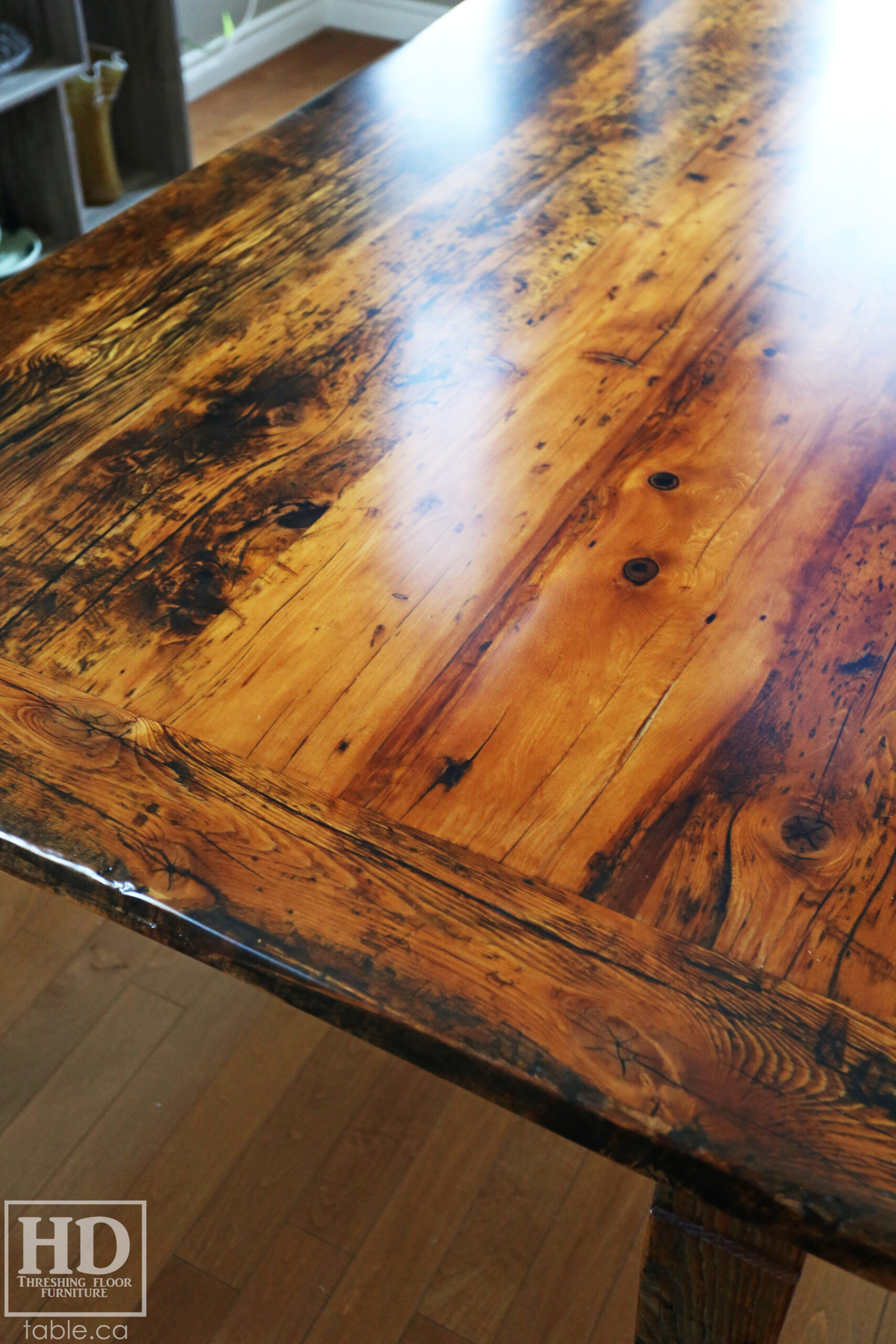 Reclaimed Wood Harvest Table by HD Threshing Floor Furniture / www.table.ca