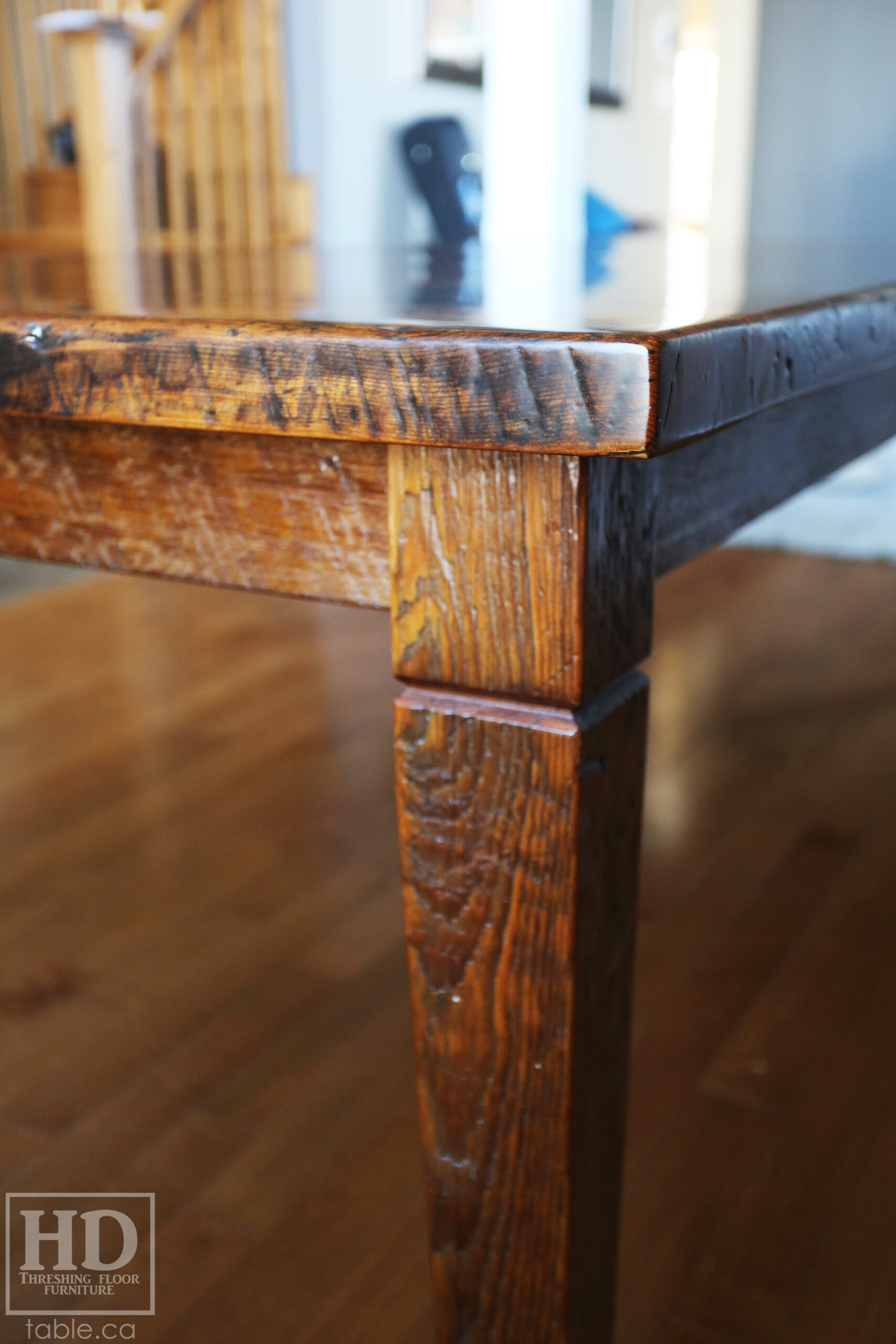 Reclaimed Wood Harvest Table by HD Threshing Floor Furniture / www.table.ca