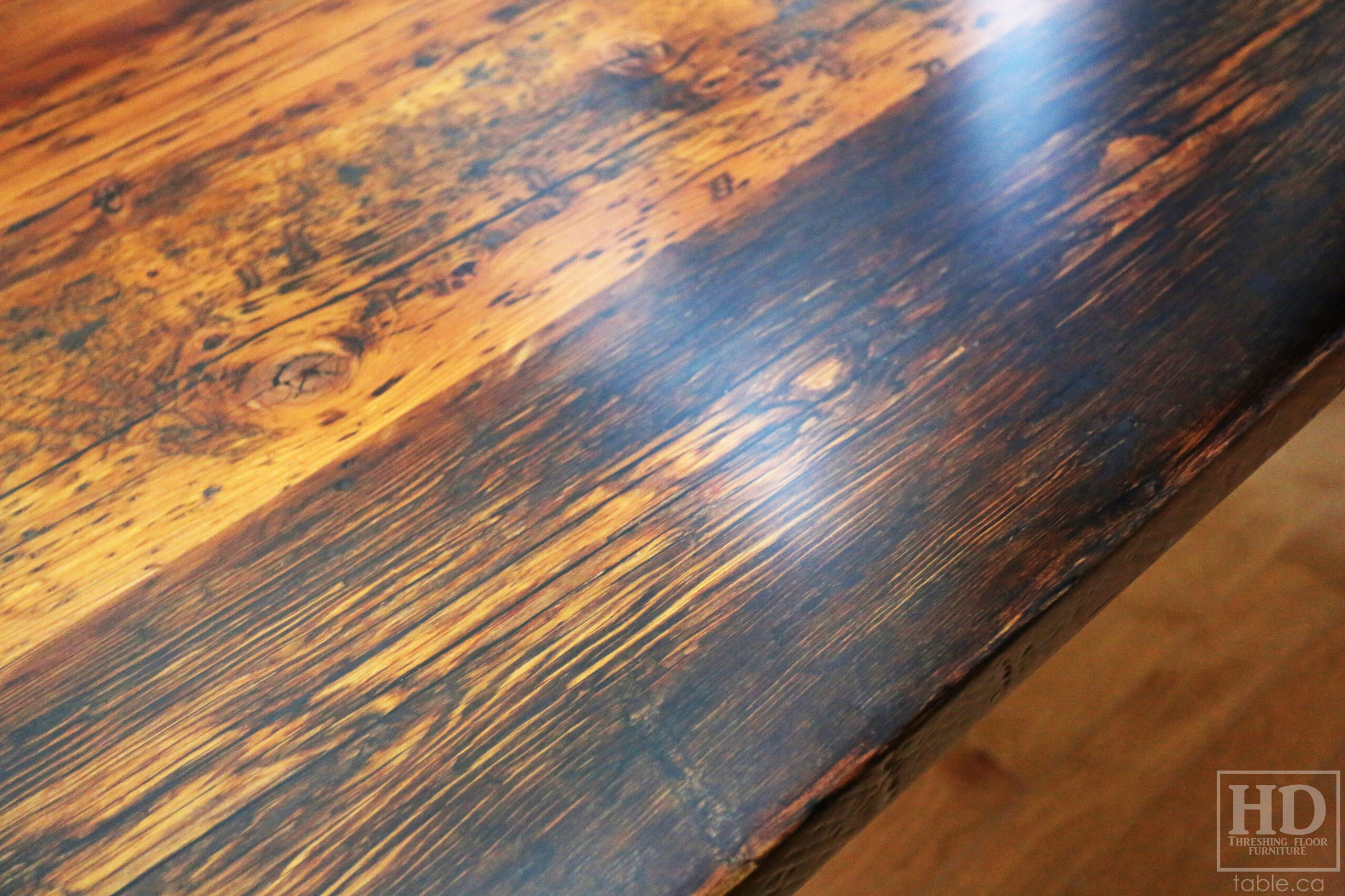 Reclaimed Wood Harvest Table by HD Threshing Floor Furniture / www.table.ca