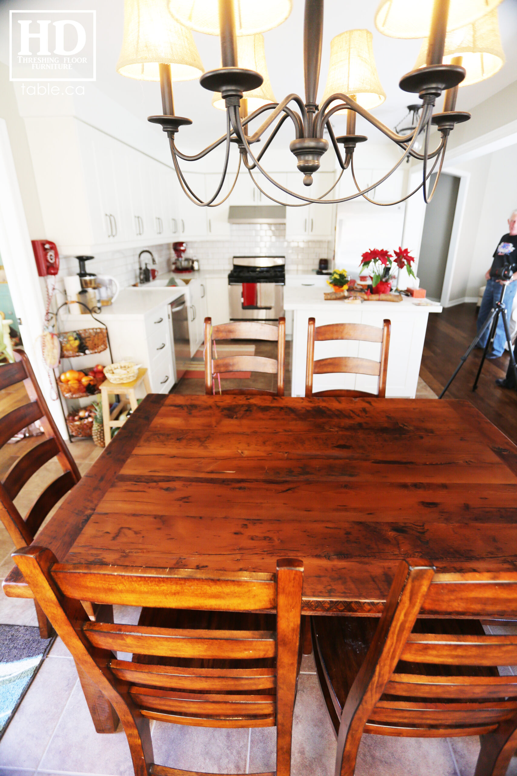 Reclaimed Wood Harvest Table by HD Threshing Floor Furniture / www.table.ca