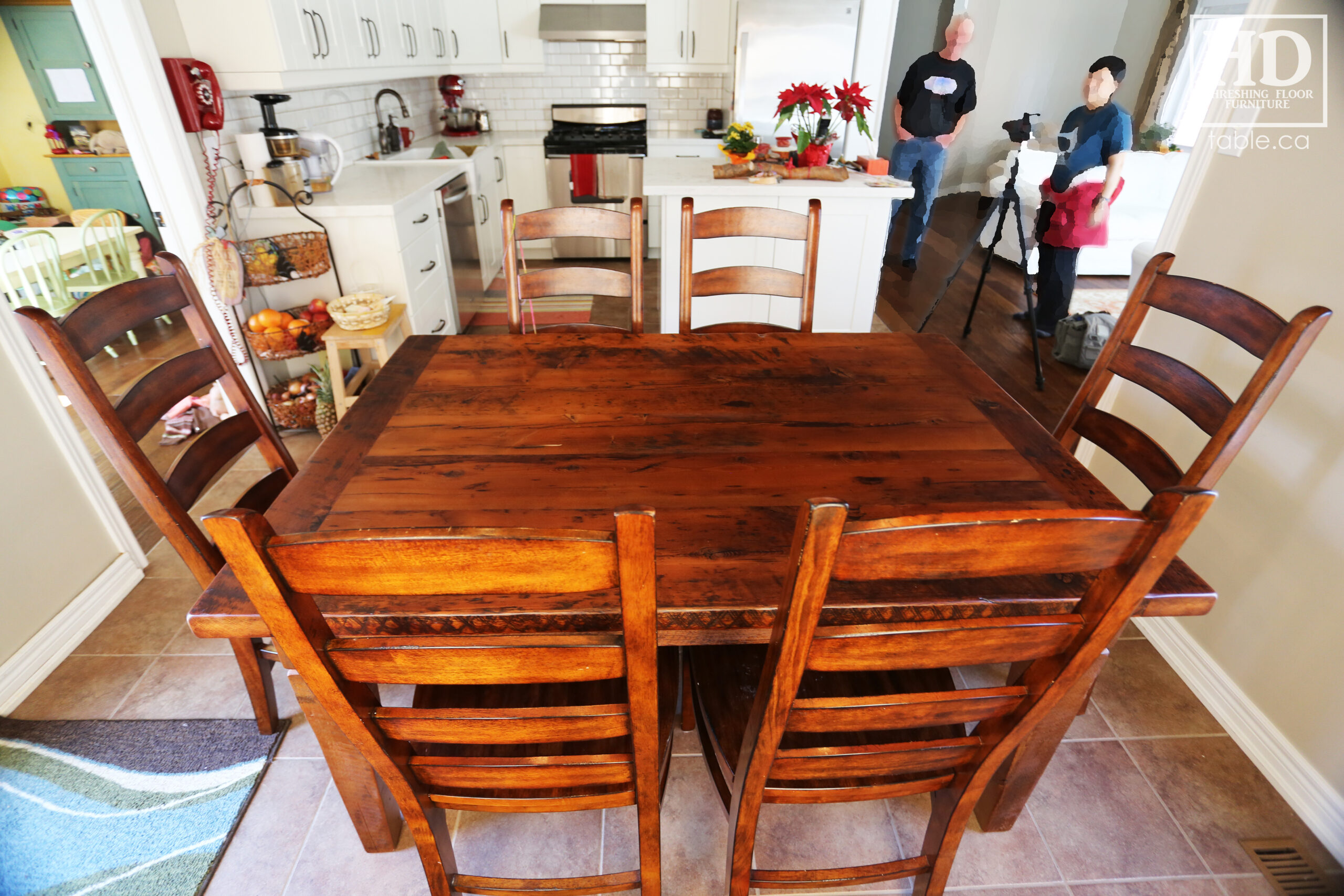 Reclaimed Wood Harvest Table by HD Threshing Floor Furniture / www.table.ca