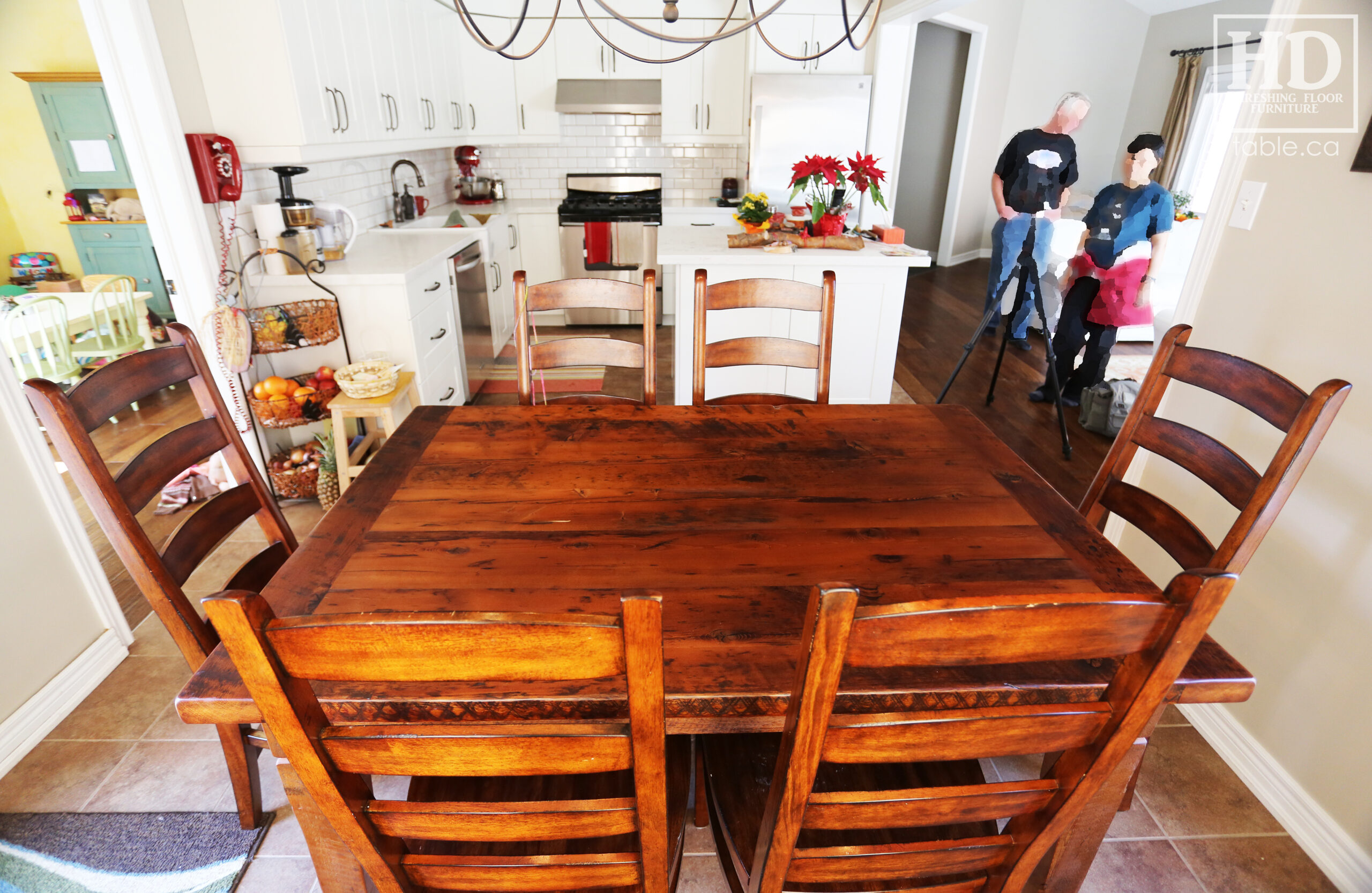 Reclaimed Wood Harvest Table by HD Threshing Floor Furniture / www.table.ca