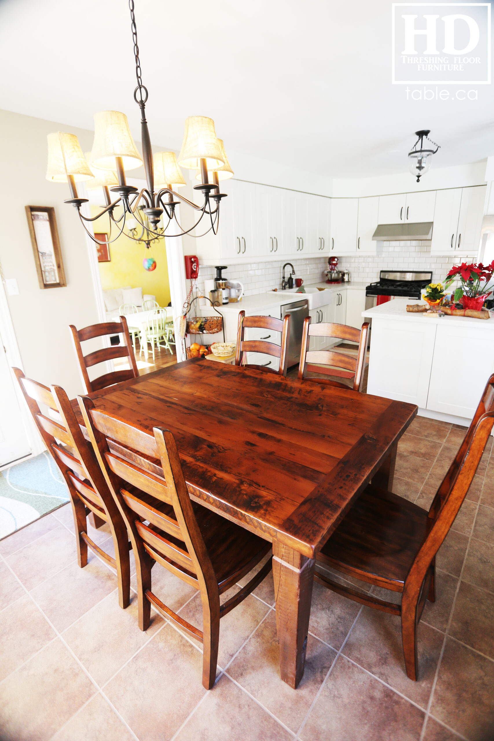 Reclaimed Wood Harvest Table by HD Threshing Floor Furniture / www.table.ca