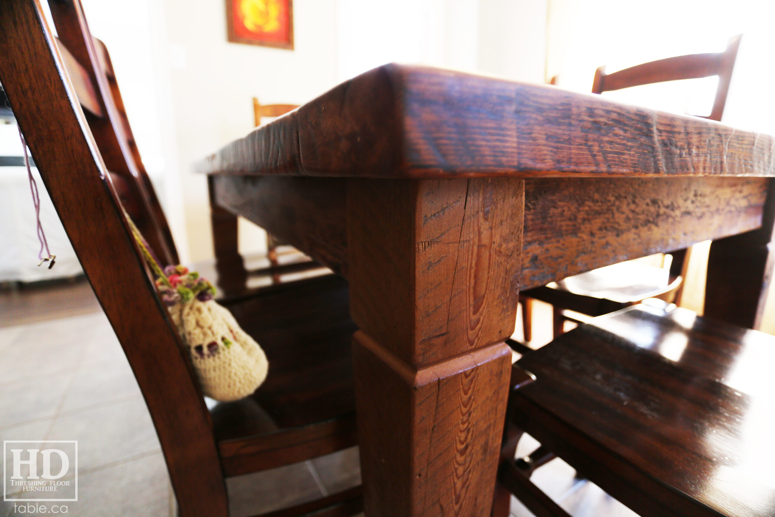 Reclaimed Wood Harvest Table by HD Threshing Floor Furniture / www.table.ca