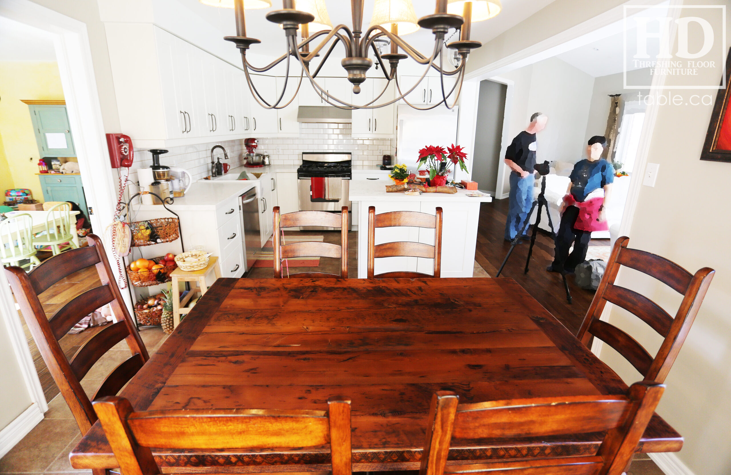 Reclaimed Wood Harvest Table by HD Threshing Floor Furniture / www.table.ca