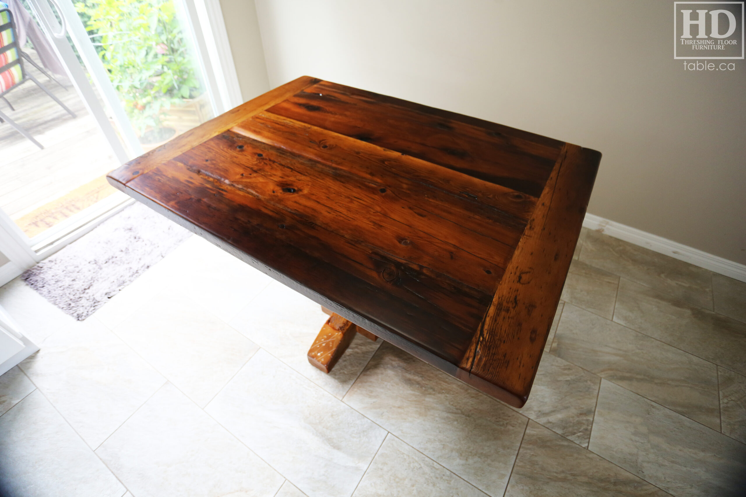 Reclaimed Wood Kitchen Table by HD Threshing Floor Furniture / www.table.ca