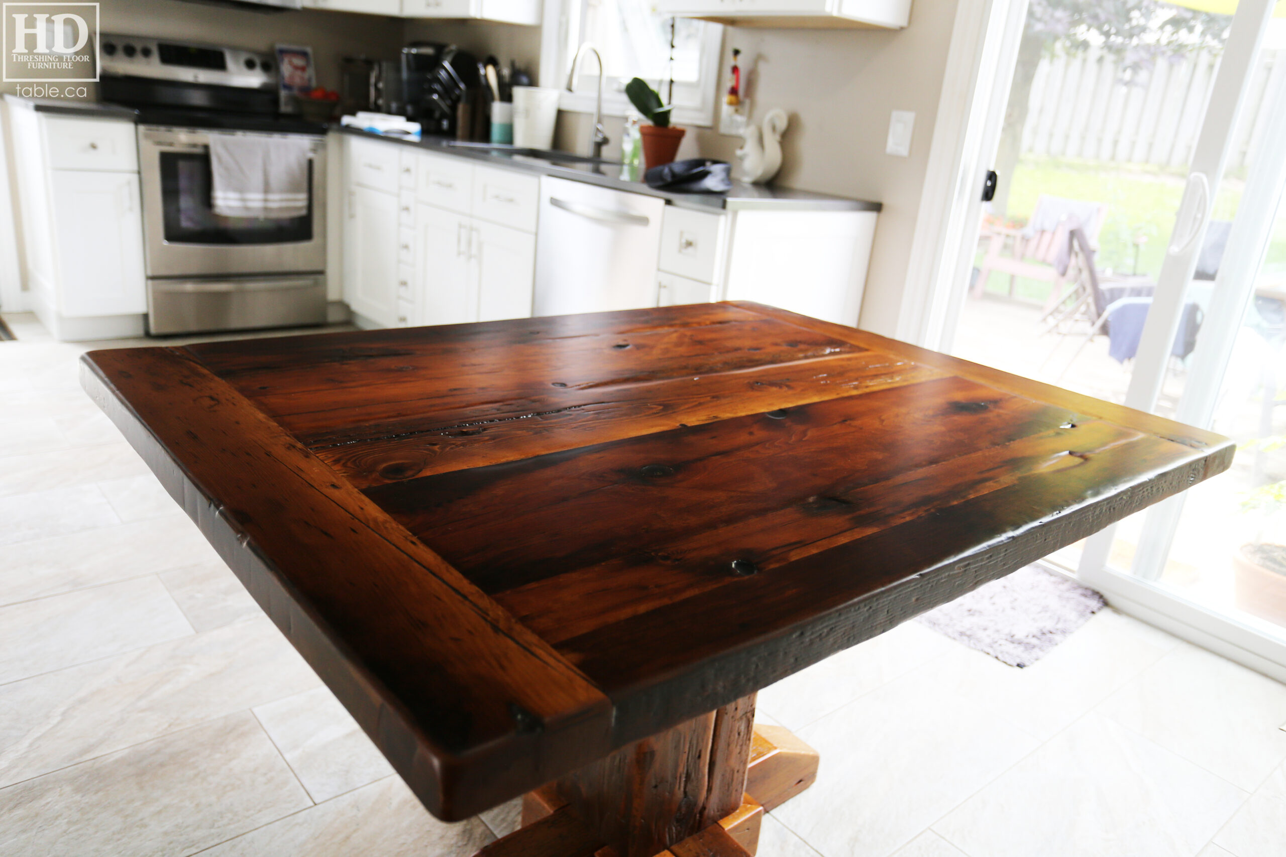 Reclaimed Wood Kitchen Table by HD Threshing Floor Furniture / www.table.ca