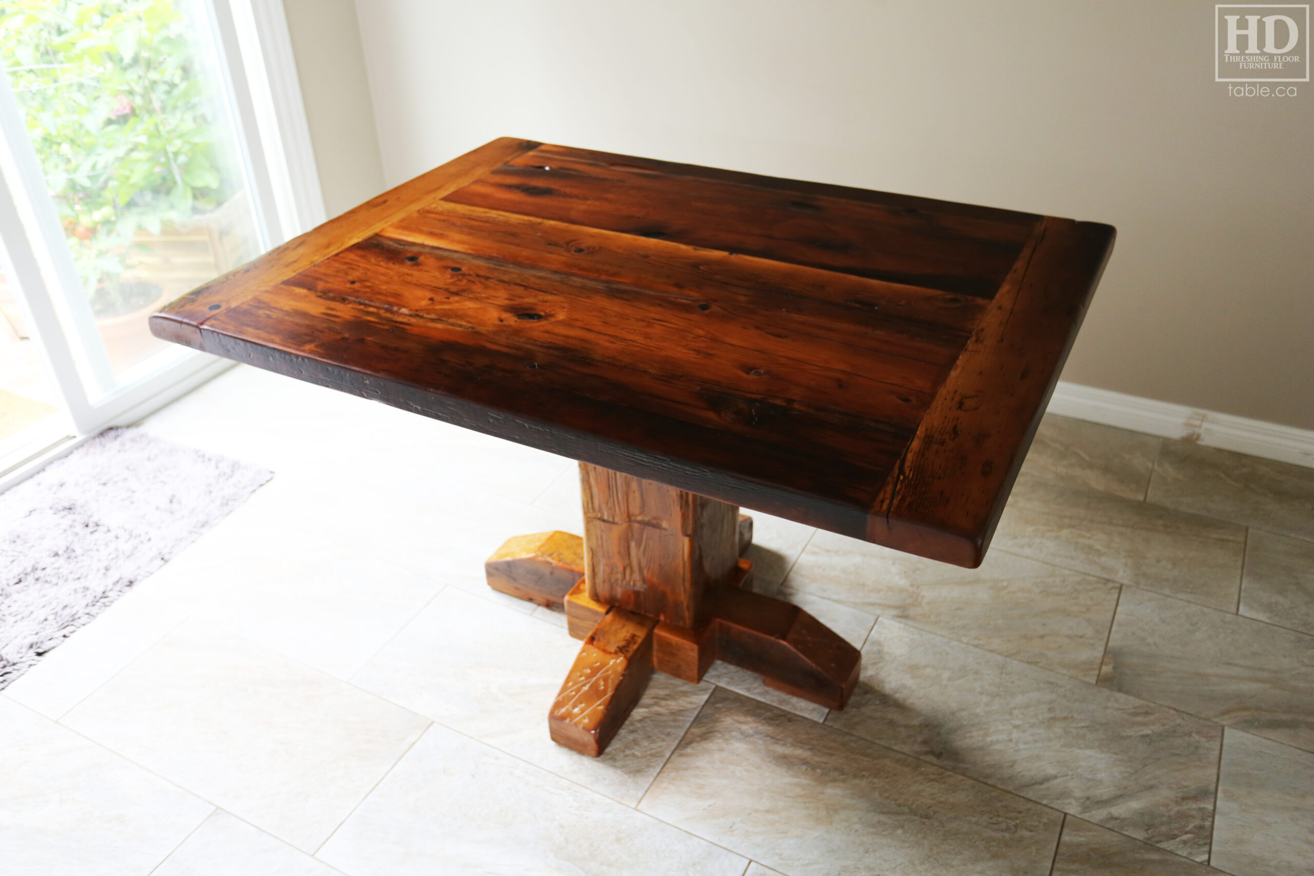 Reclaimed Wood Kitchen Table by HD Threshing Floor Furniture / www.table.ca