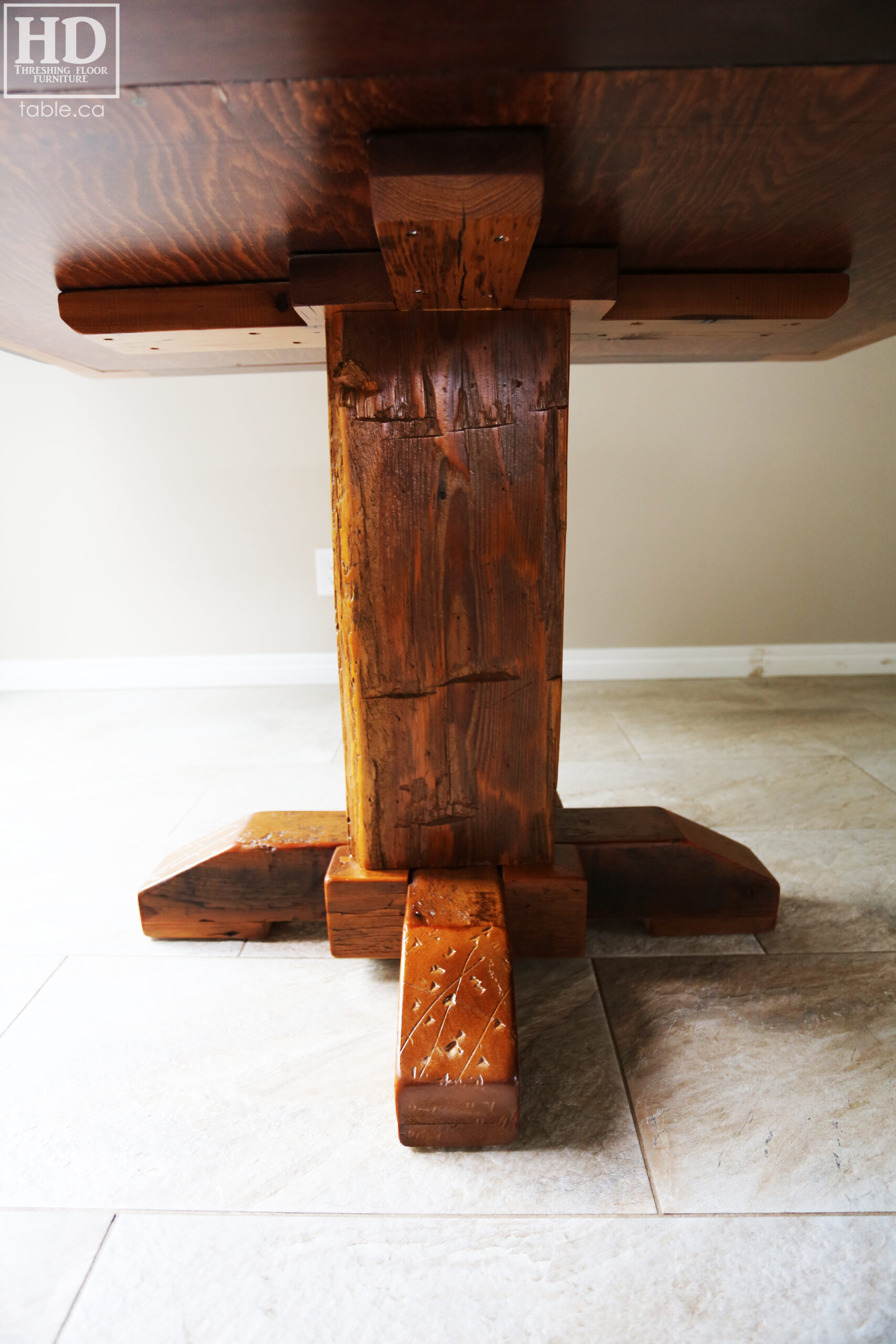 Reclaimed Wood Kitchen Table by HD Threshing Floor Furniture / www.table.ca