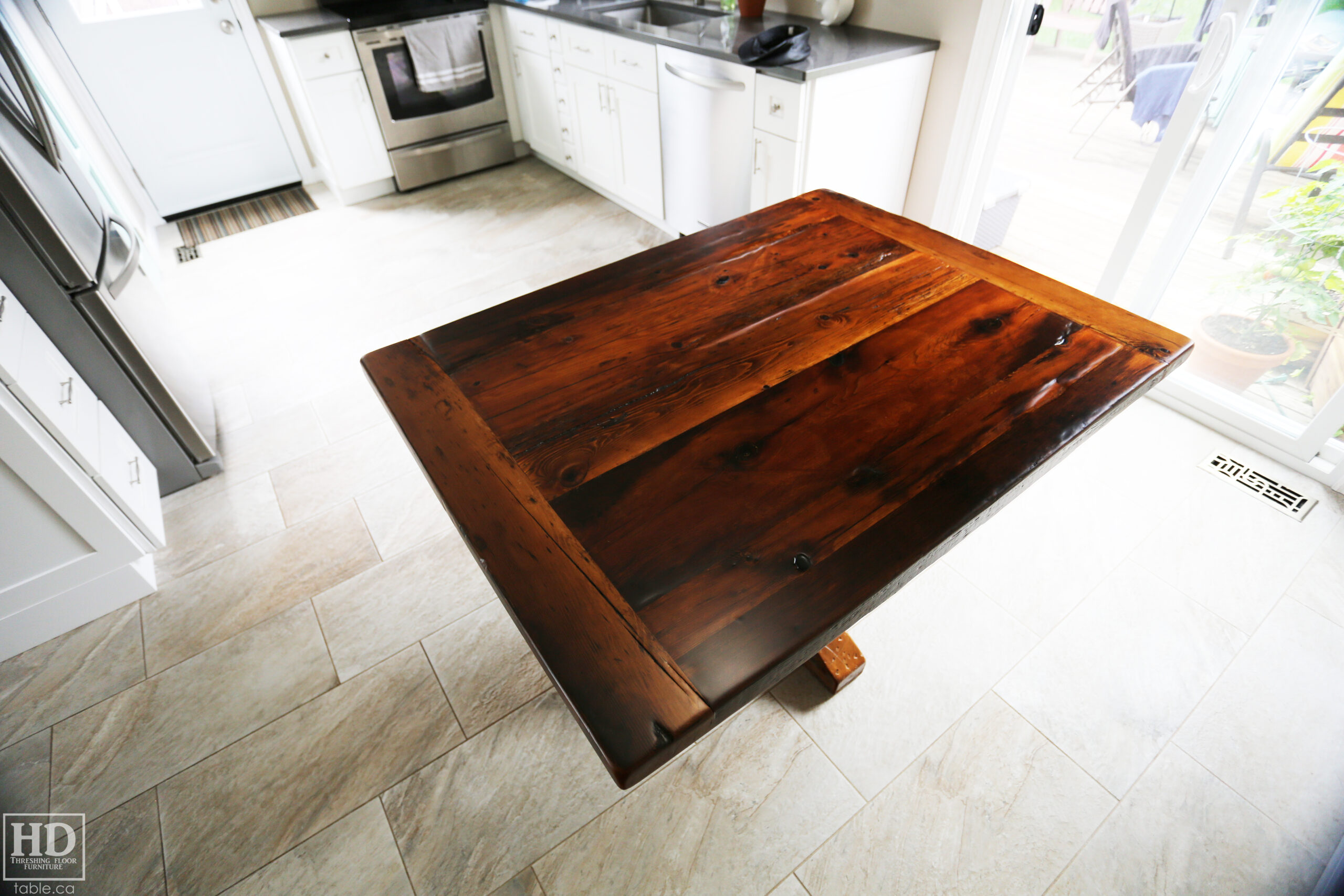 Reclaimed Wood Kitchen Table by HD Threshing Floor Furniture / www.table.ca