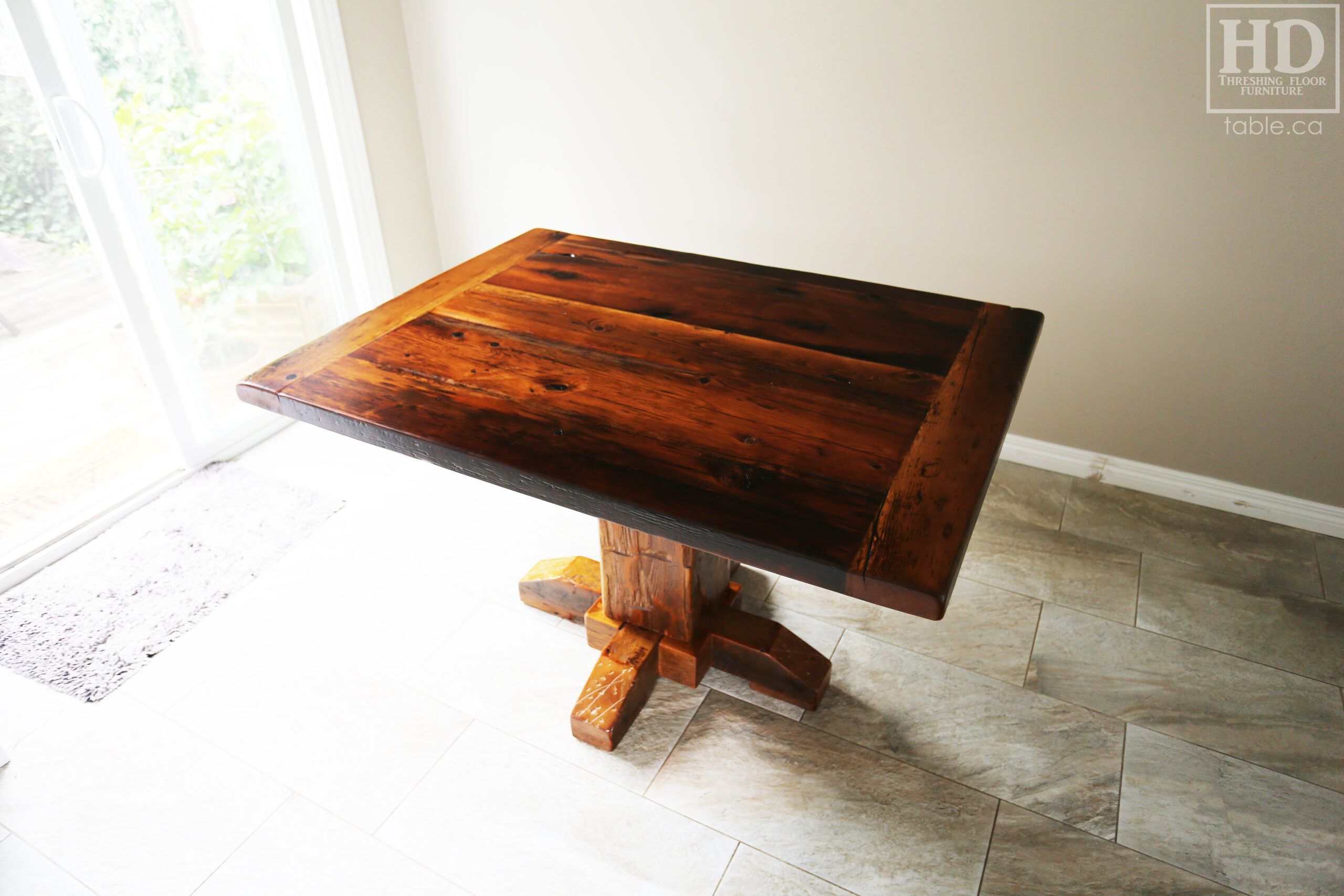 Reclaimed Wood Kitchen Table by HD Threshing Floor Furniture / www.table.ca