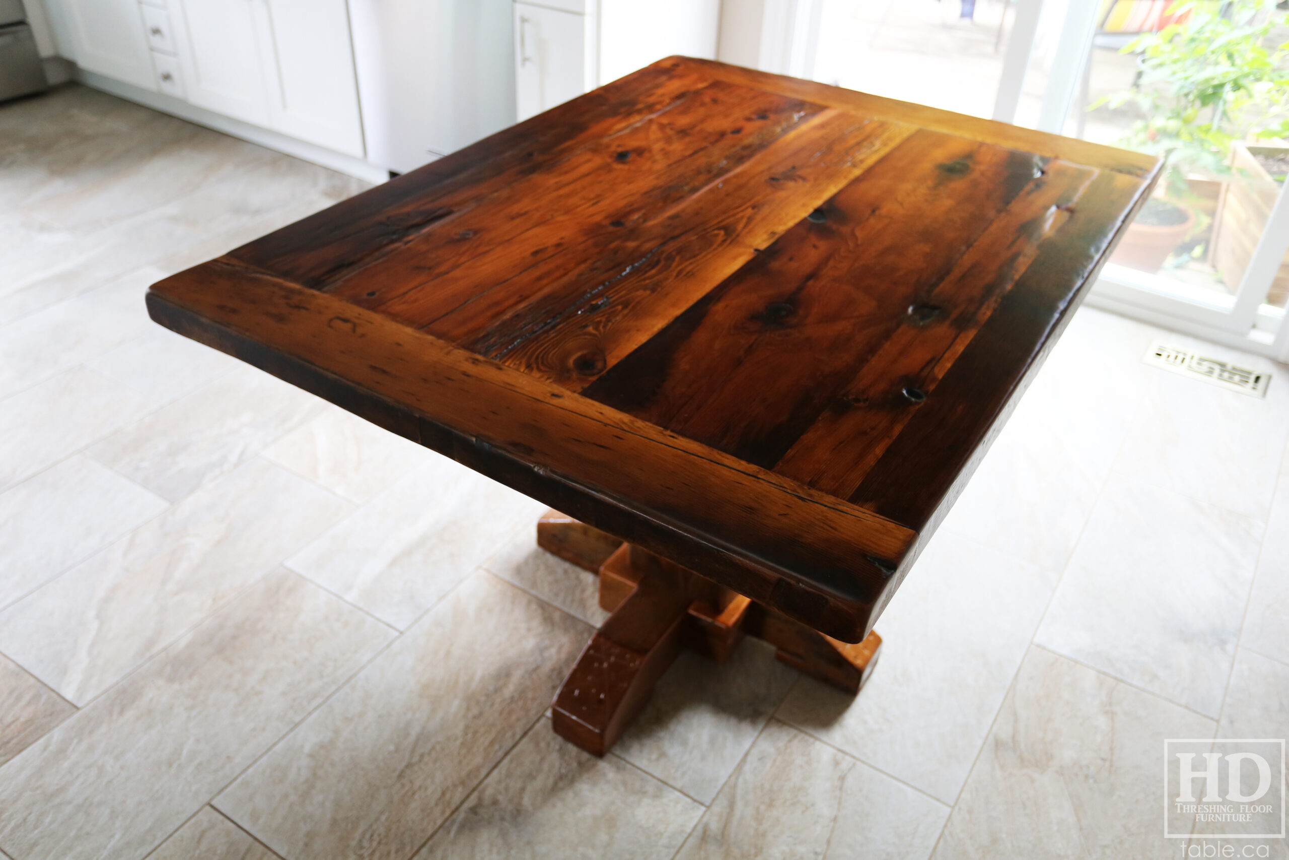 Reclaimed Wood Kitchen Table by HD Threshing Floor Furniture / www.table.ca