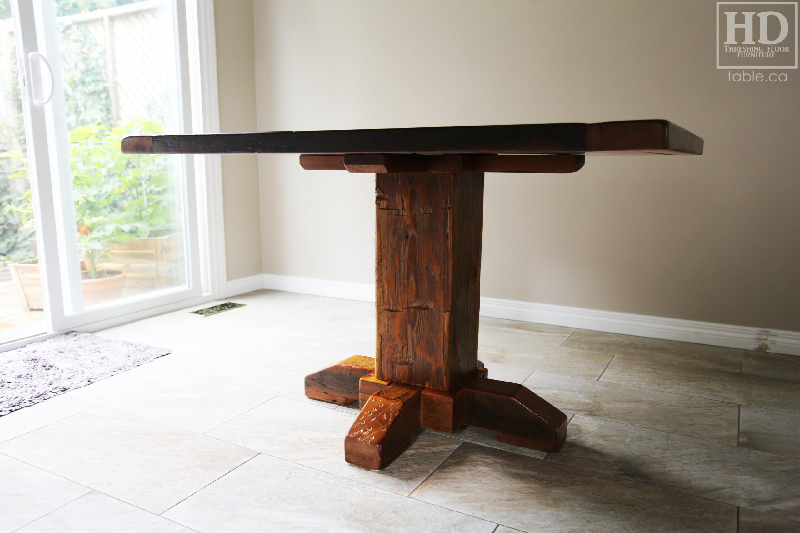 Reclaimed Wood Kitchen Table by HD Threshing Floor Furniture / www.table.ca