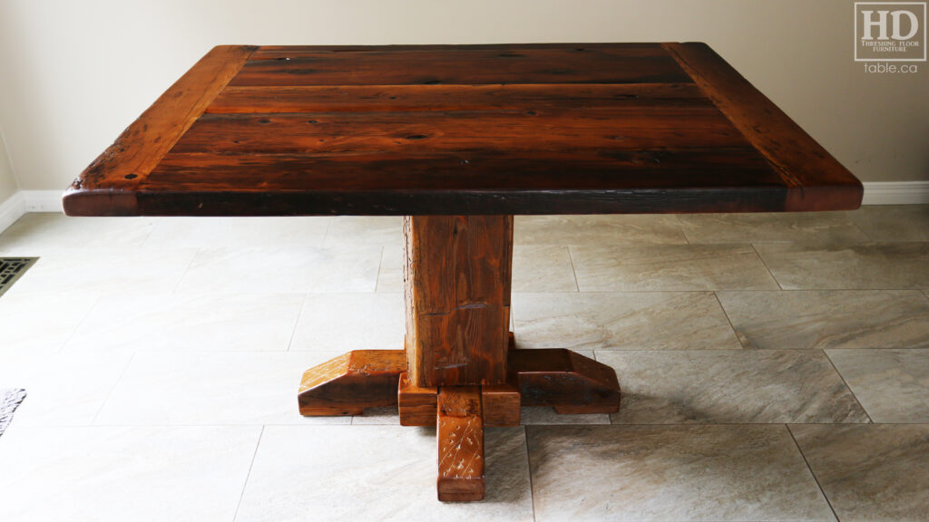 Reclaimed Wood Kitchen Table by HD Threshing Floor Furniture / www.table.ca