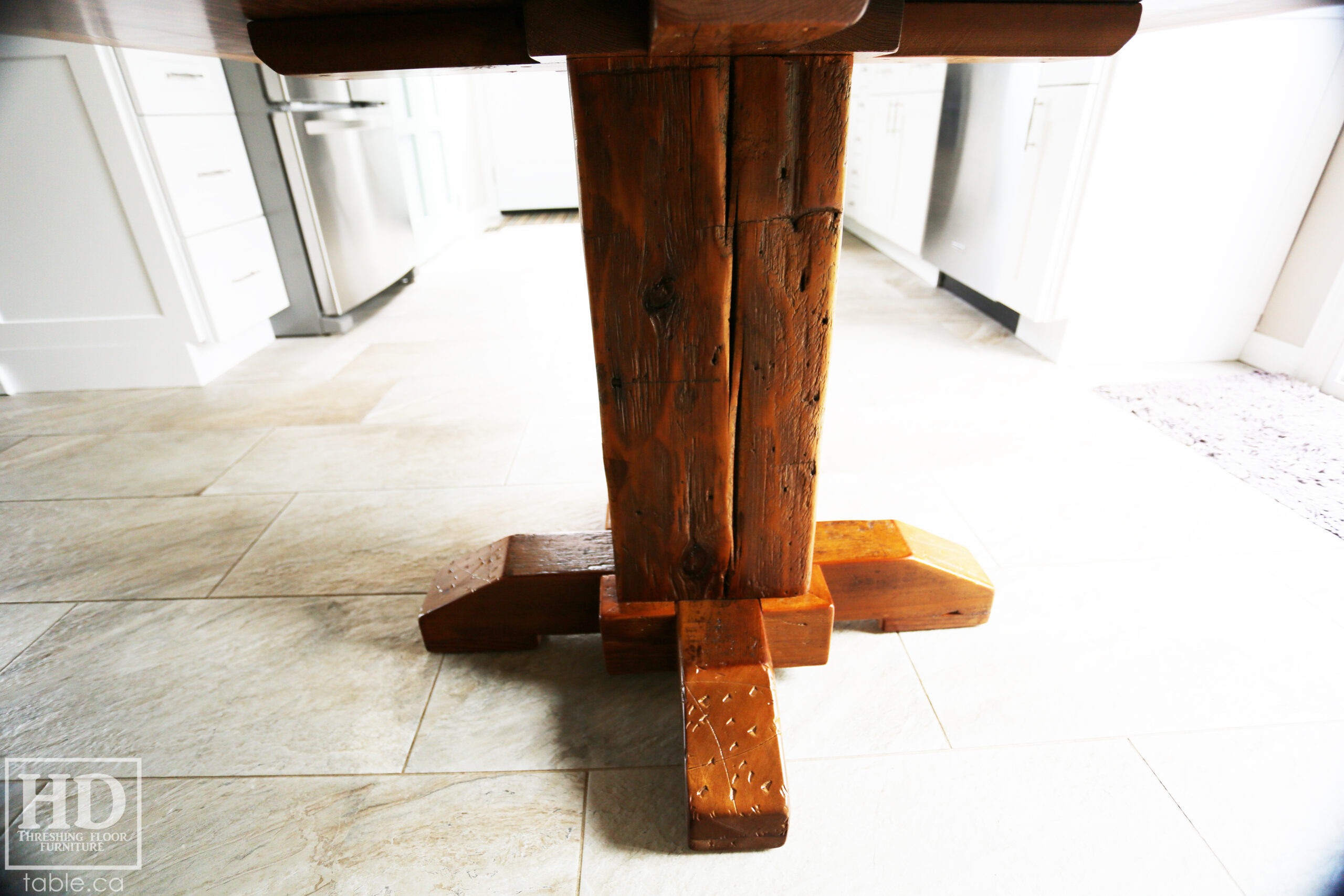 Reclaimed Wood Kitchen Table by HD Threshing Floor Furniture / www.table.ca