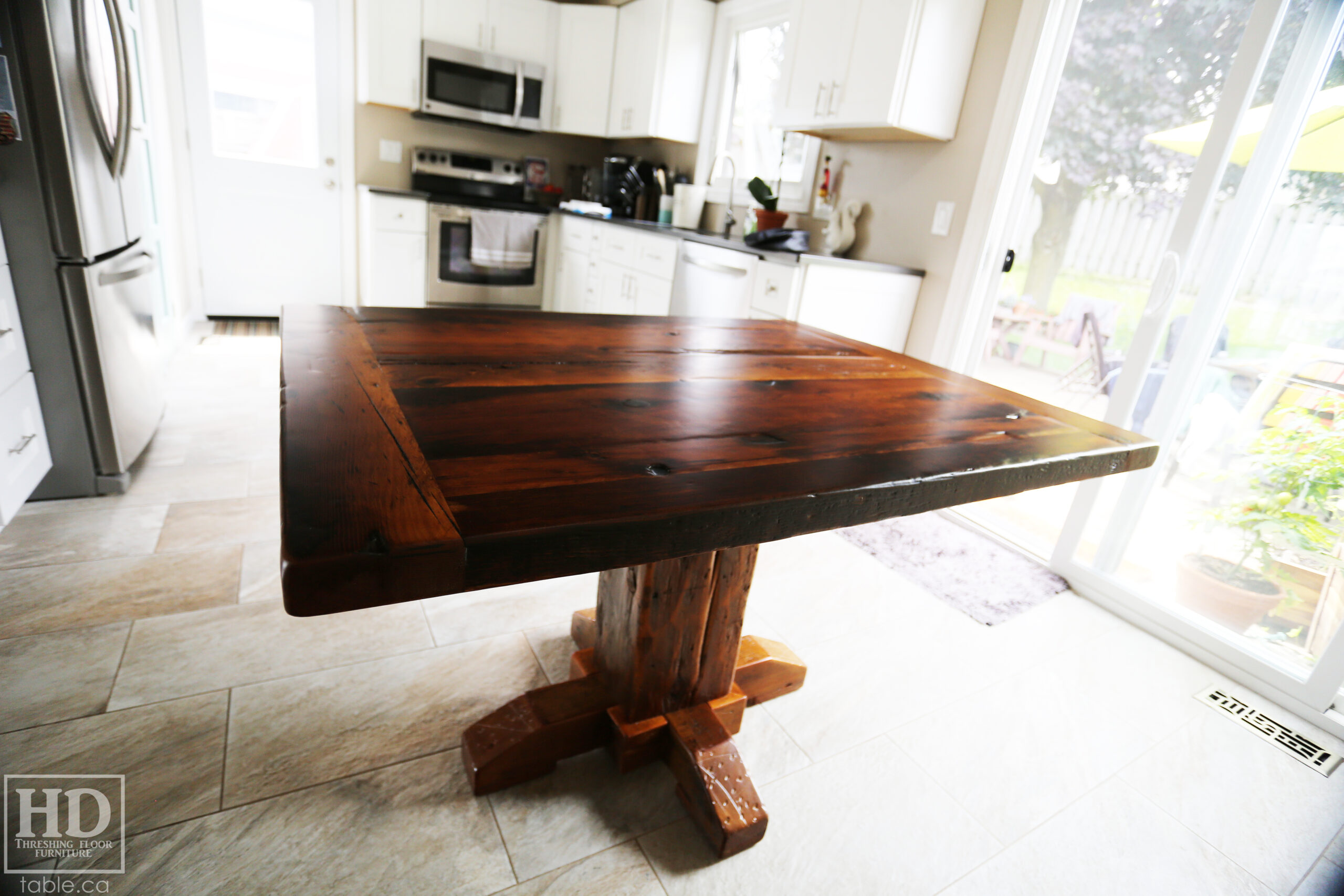 Reclaimed Wood Kitchen Table by HD Threshing Floor Furniture / www.table.ca