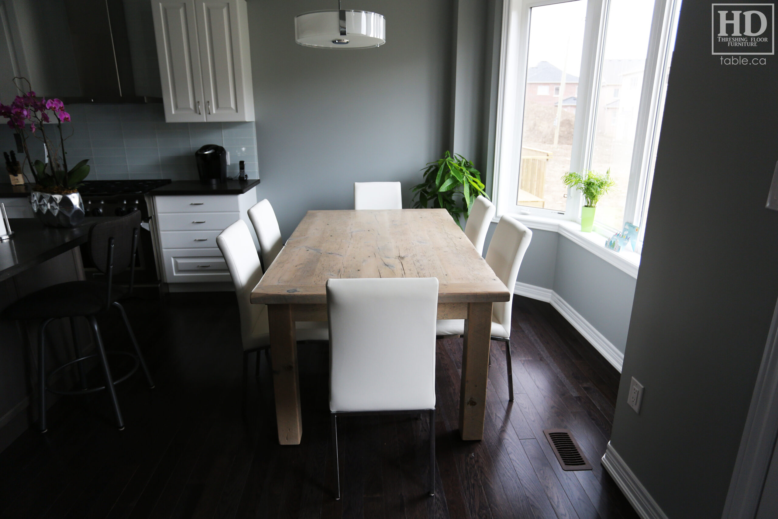 Reclaimed Wood Table with Whitewash Option / www.table.ca