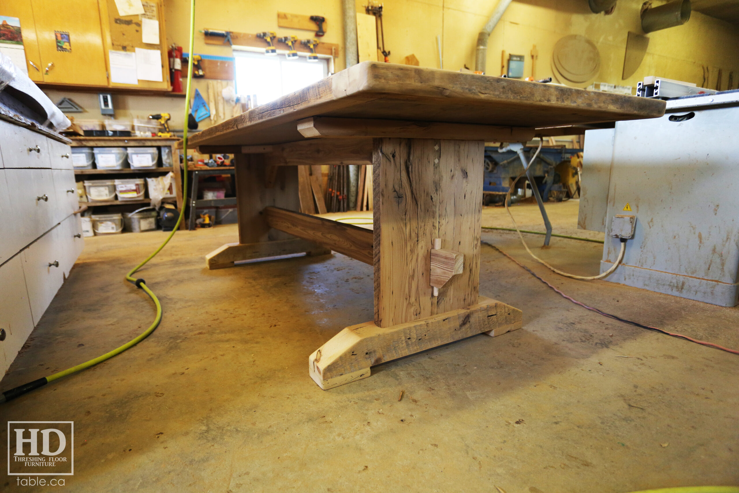 Rustic Reclaimed Wood Table made from Ontario Barnwood by HD Threshing Floor Furniture / www.table.ca