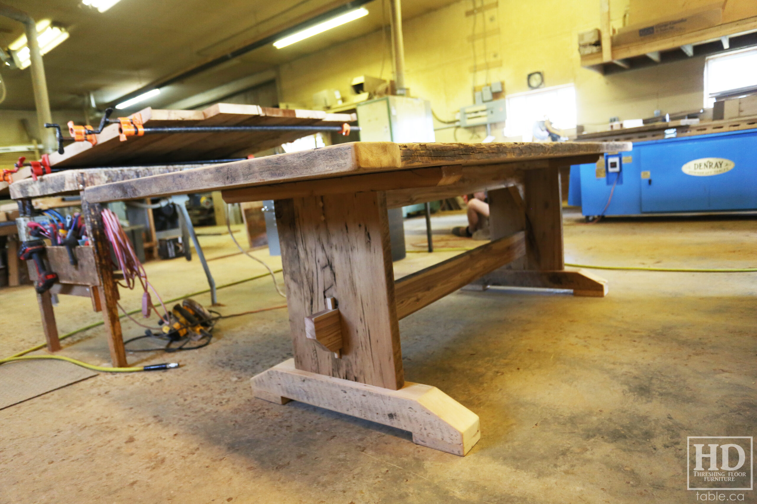 Rustic Reclaimed Wood Table made from Ontario Barnwood by HD Threshing Floor Furniture / www.table.ca