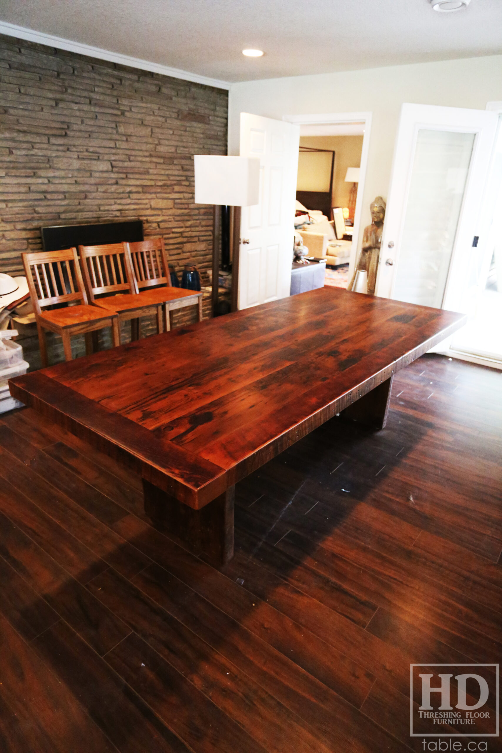 Solid Wood Table made from Reclaimed Wood by HD Threshing Floor Furniture / www.table.ca