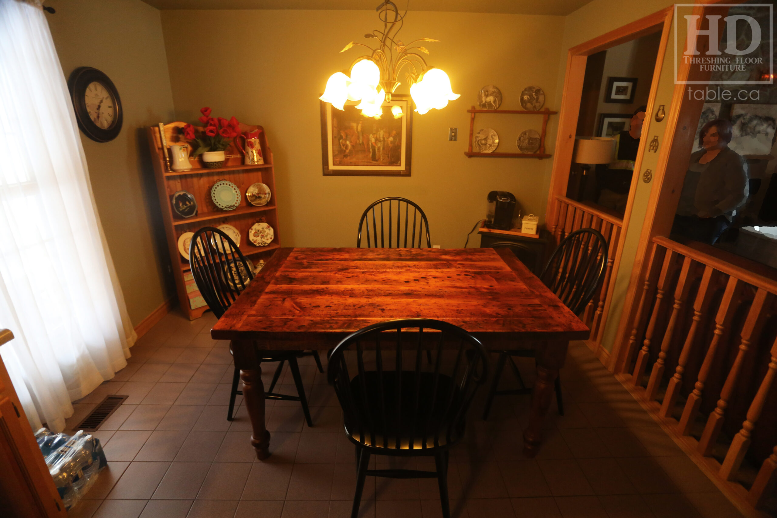 Harvest Table made from Reclaimed Wood for a Toronto Home by HD Threshing Floor Furniture / www.table.ca