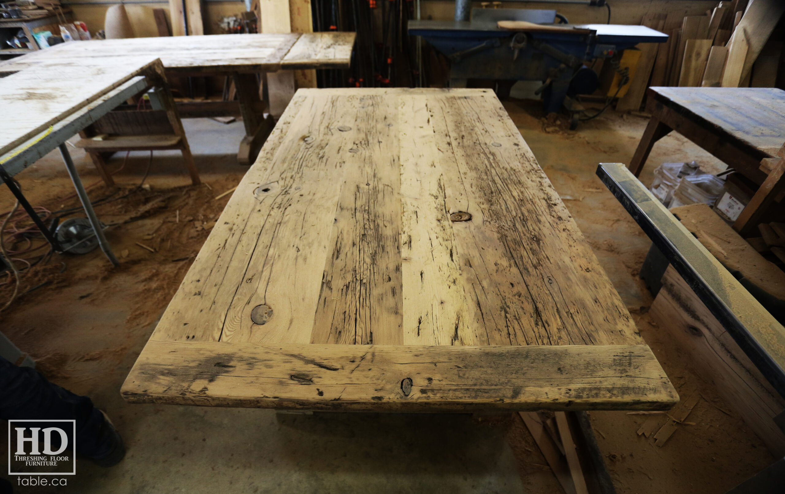 Reclaimed Wood Trestle Table by HD Threshing Floor Furniture / www.table.ca