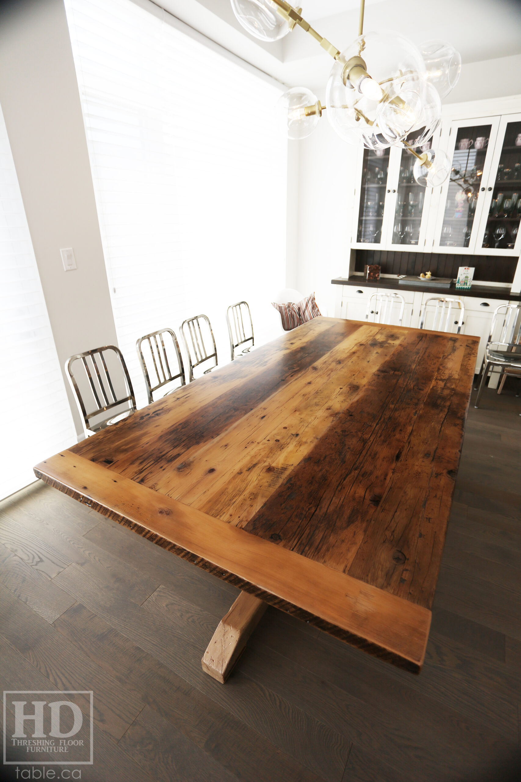 Reclaimed Wood Table by HD Threshing Floor Furniture / www.table.ca