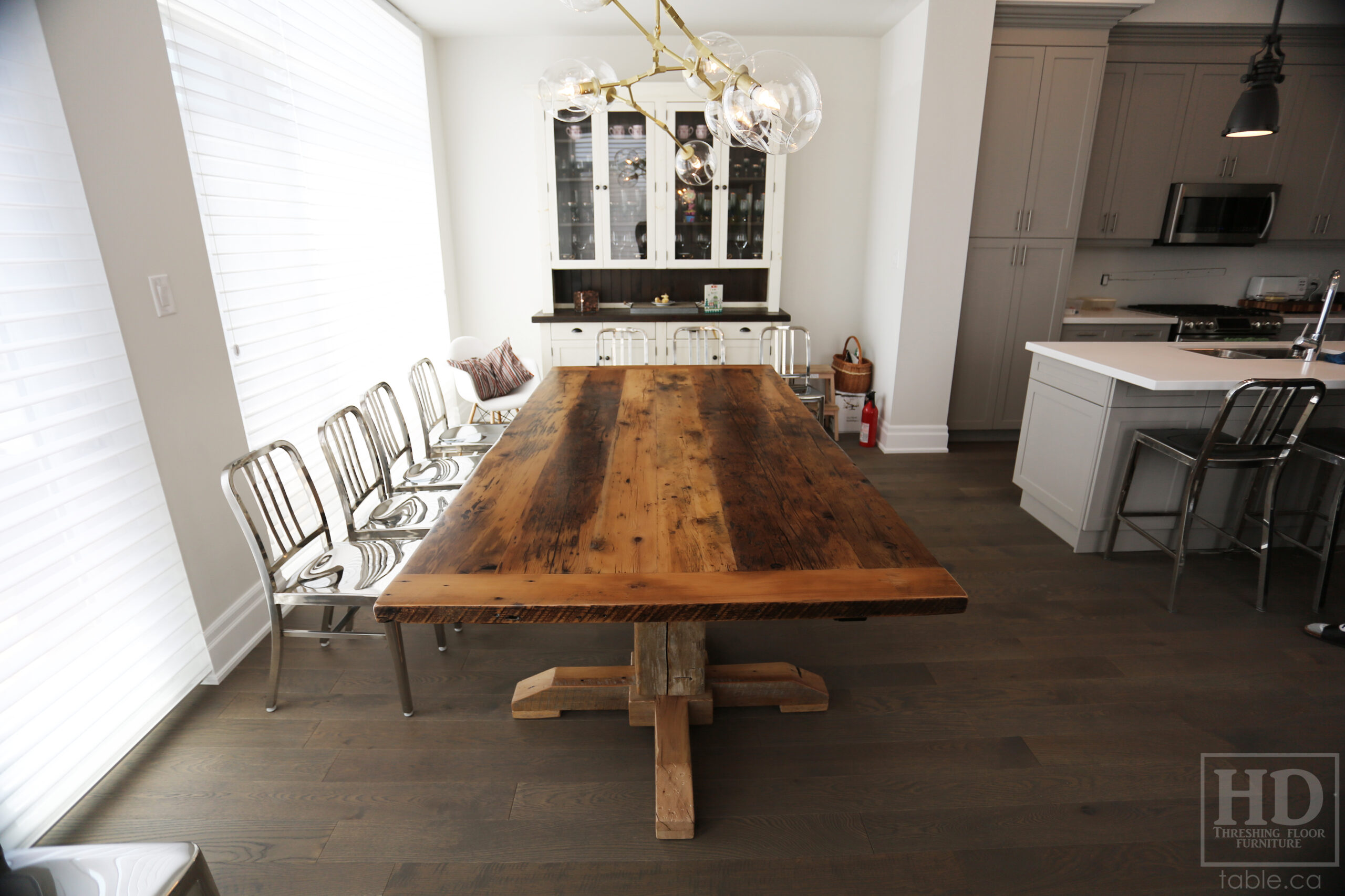 Reclaimed Wood Table by HD Threshing Floor Furniture / www.table.ca