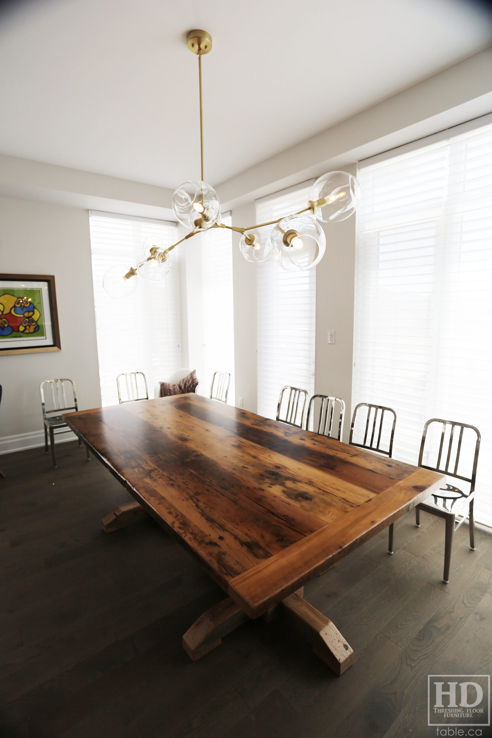 Reclaimed Wood Table by HD Threshing Floor Furniture / www.table.ca