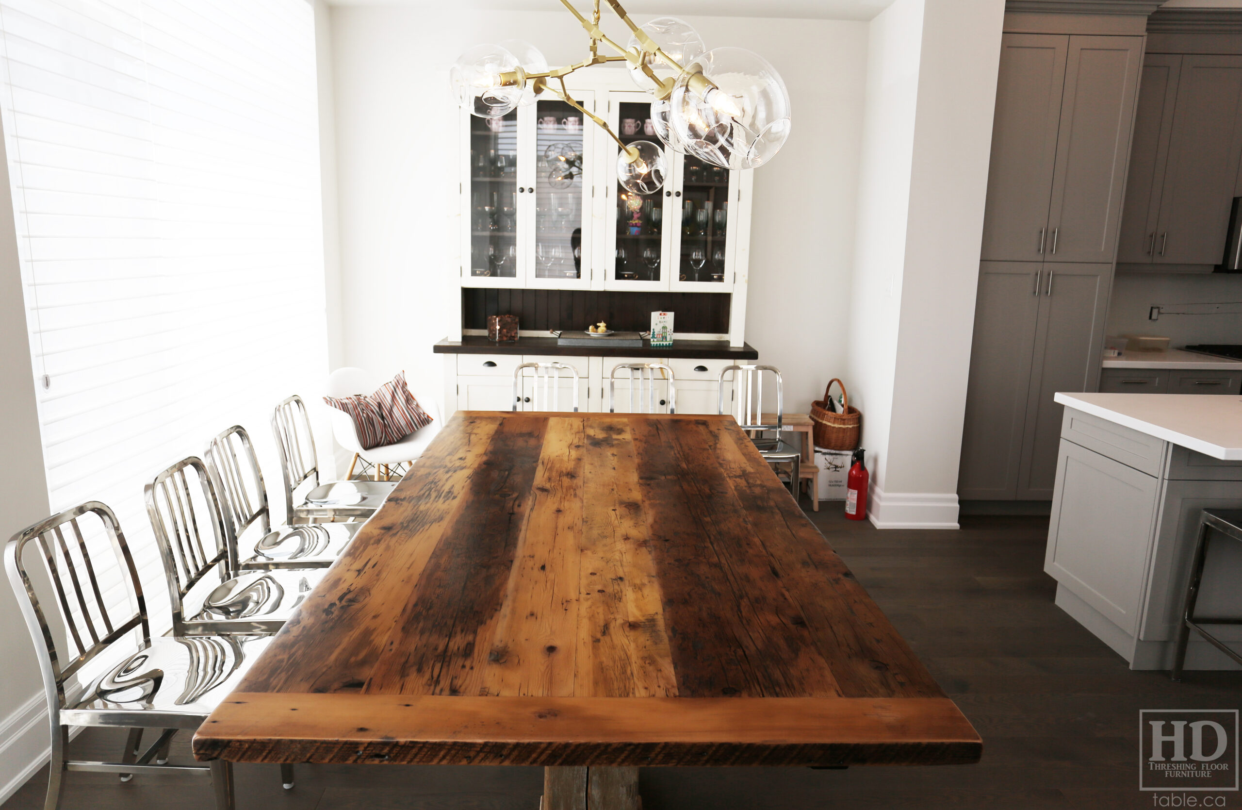 Reclaimed Wood Table by HD Threshing Floor Furniture / www.table.ca