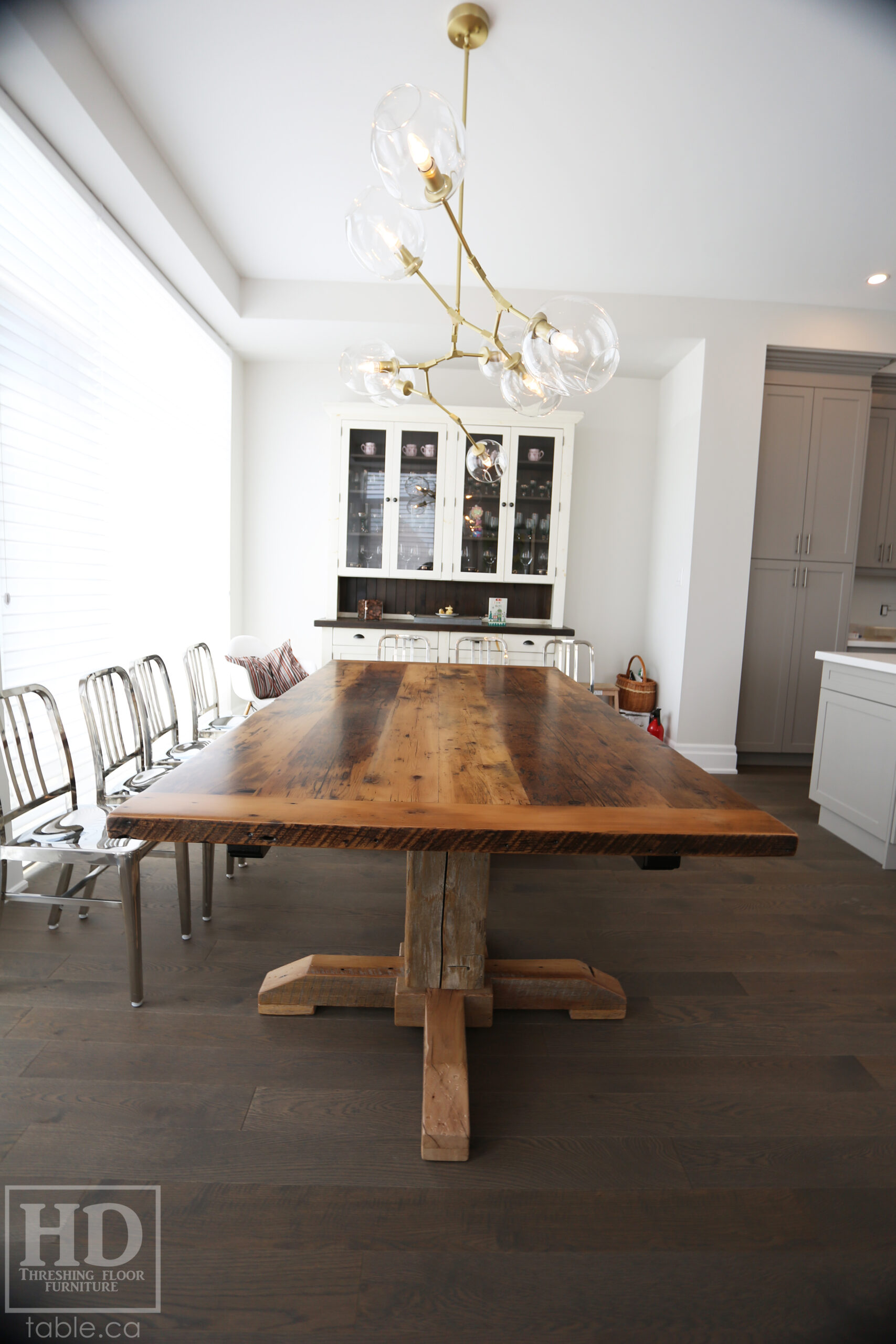 Reclaimed Wood Table by HD Threshing Floor Furniture / www.table.ca