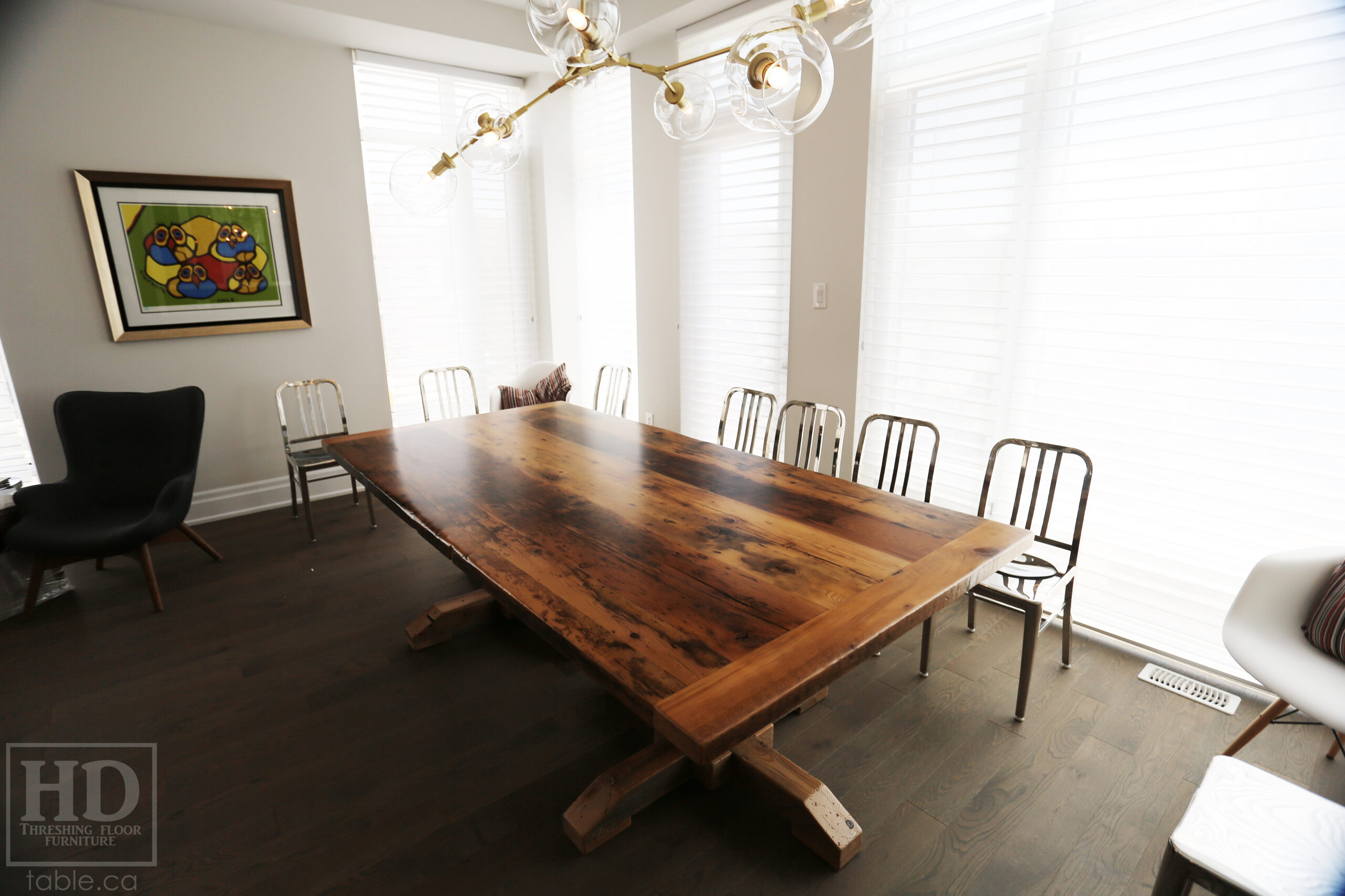 Reclaimed Wood Table by HD Threshing Floor Furniture / www.table.ca