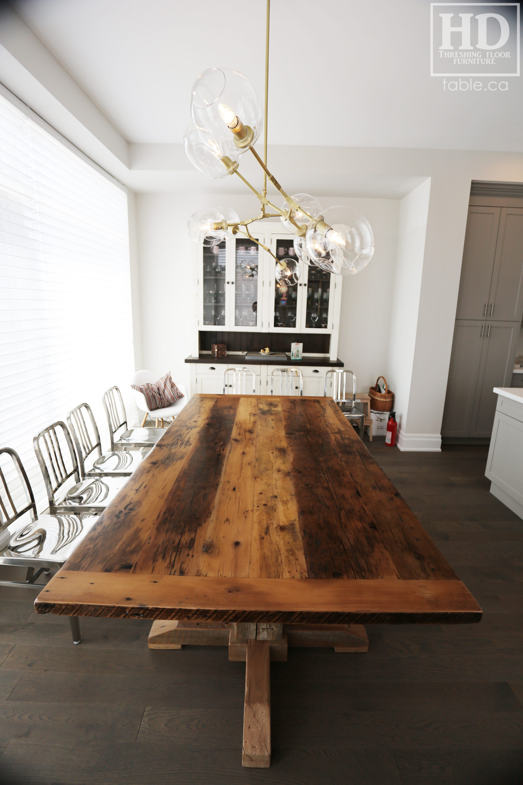 Reclaimed Wood Table by HD Threshing Floor Furniture / www.table.ca