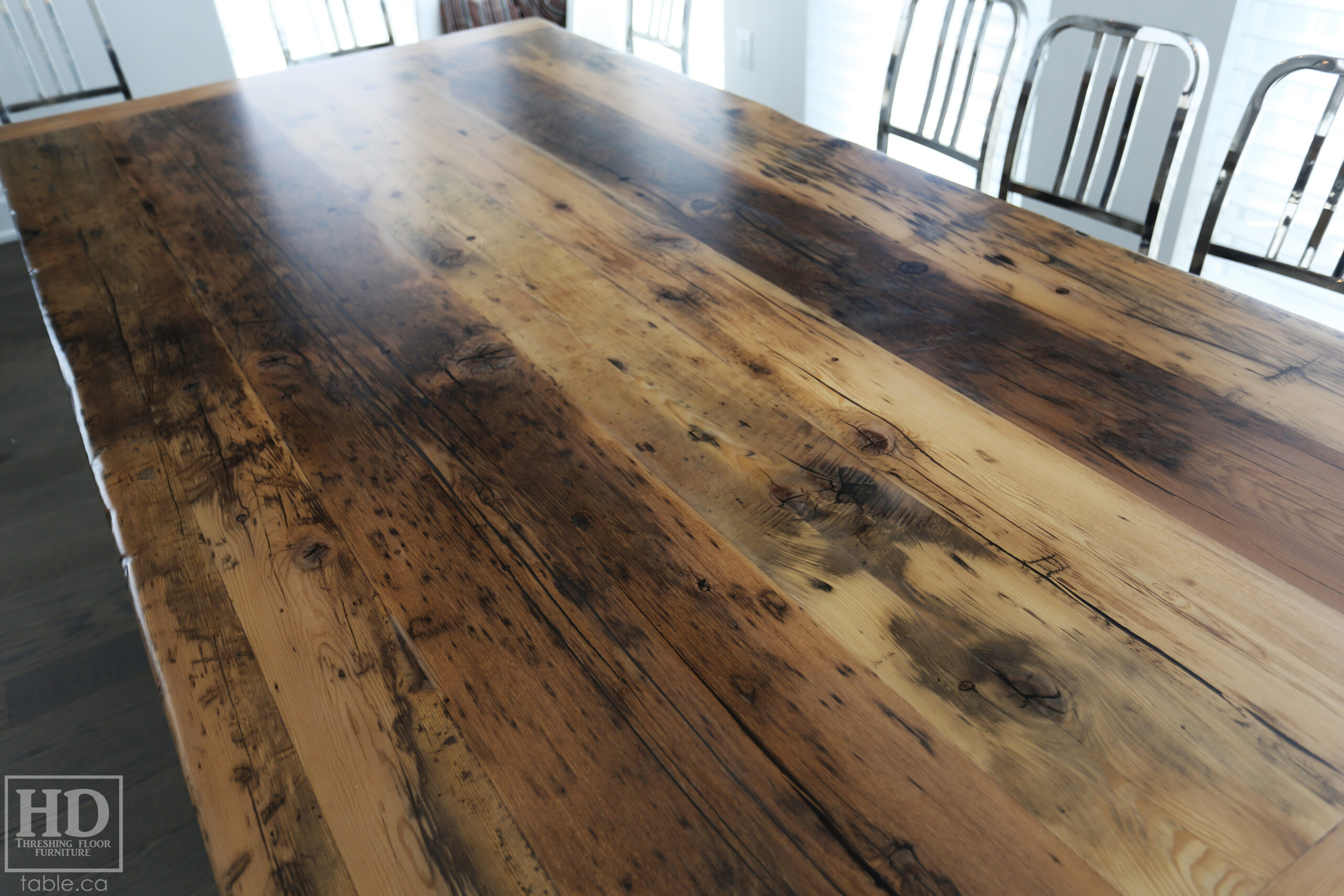 Reclaimed Wood Table by HD Threshing Floor Furniture / www.table.ca