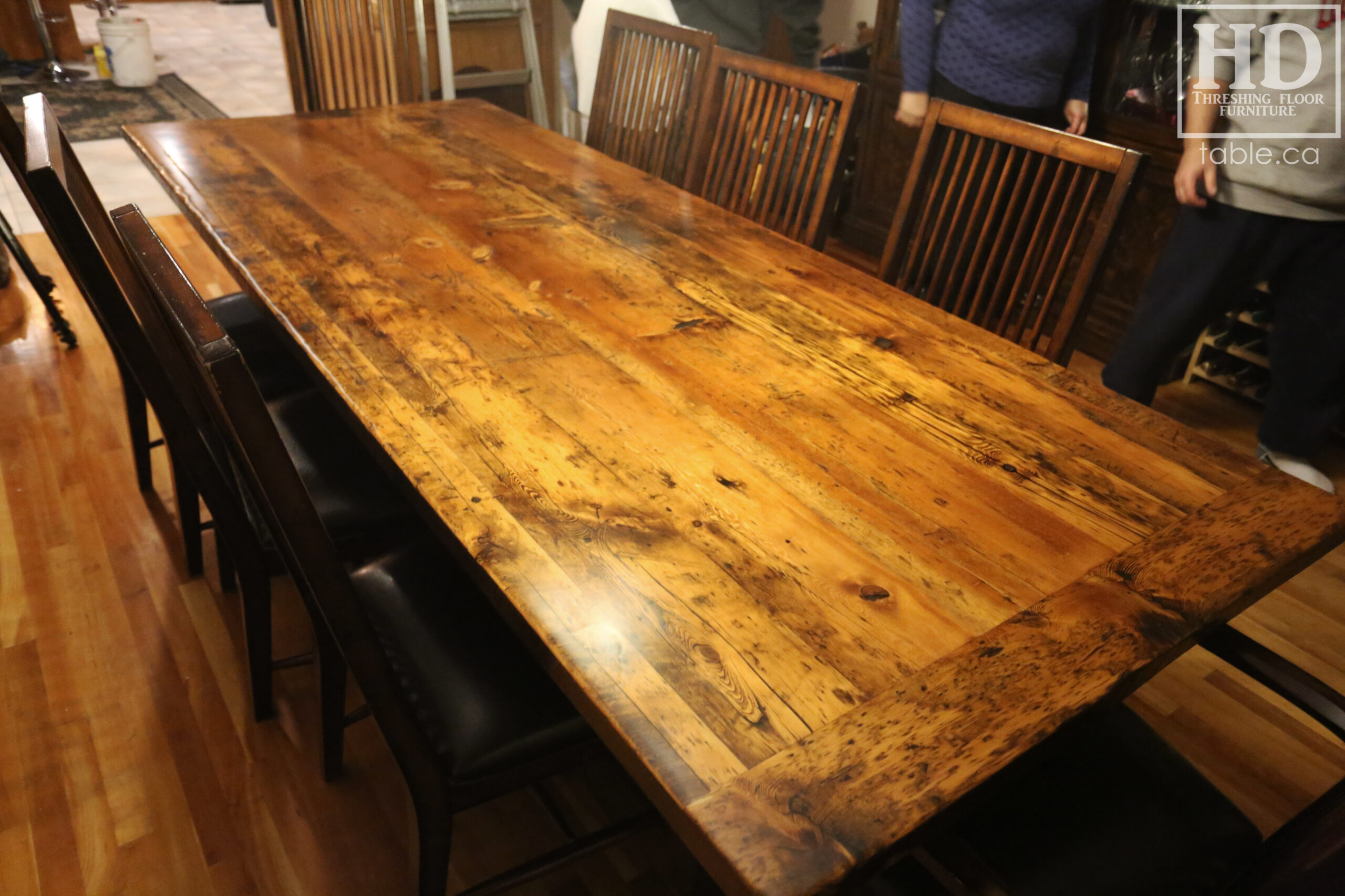 Old Growth Canadian Wood Table by HD Threshing Floor Furniture / www.table.ca